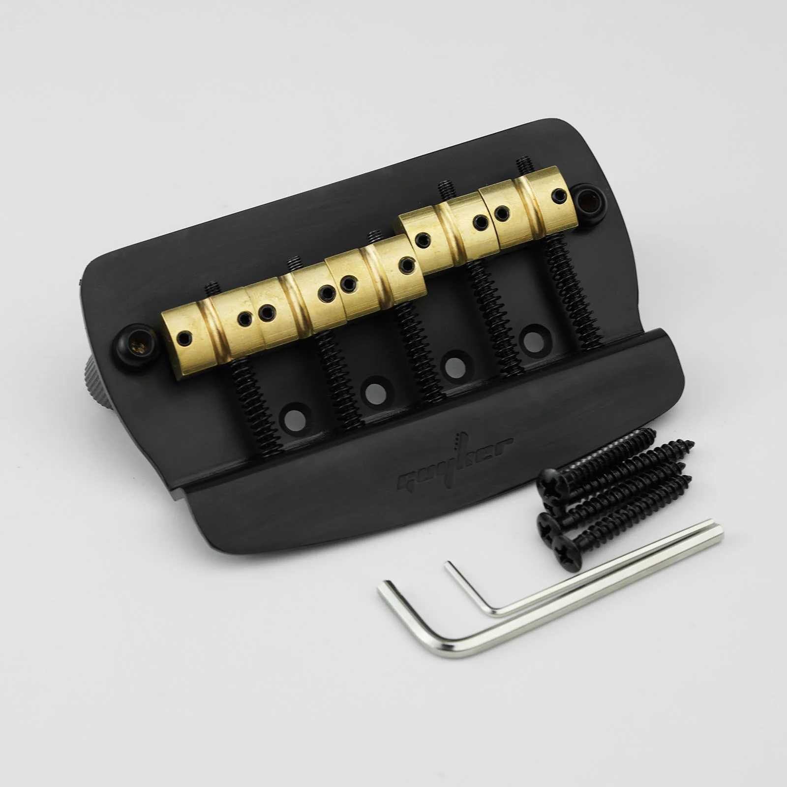 Guyker GB1026 5-String Bass Guitar Bridge with Brass Saddles - Image 7