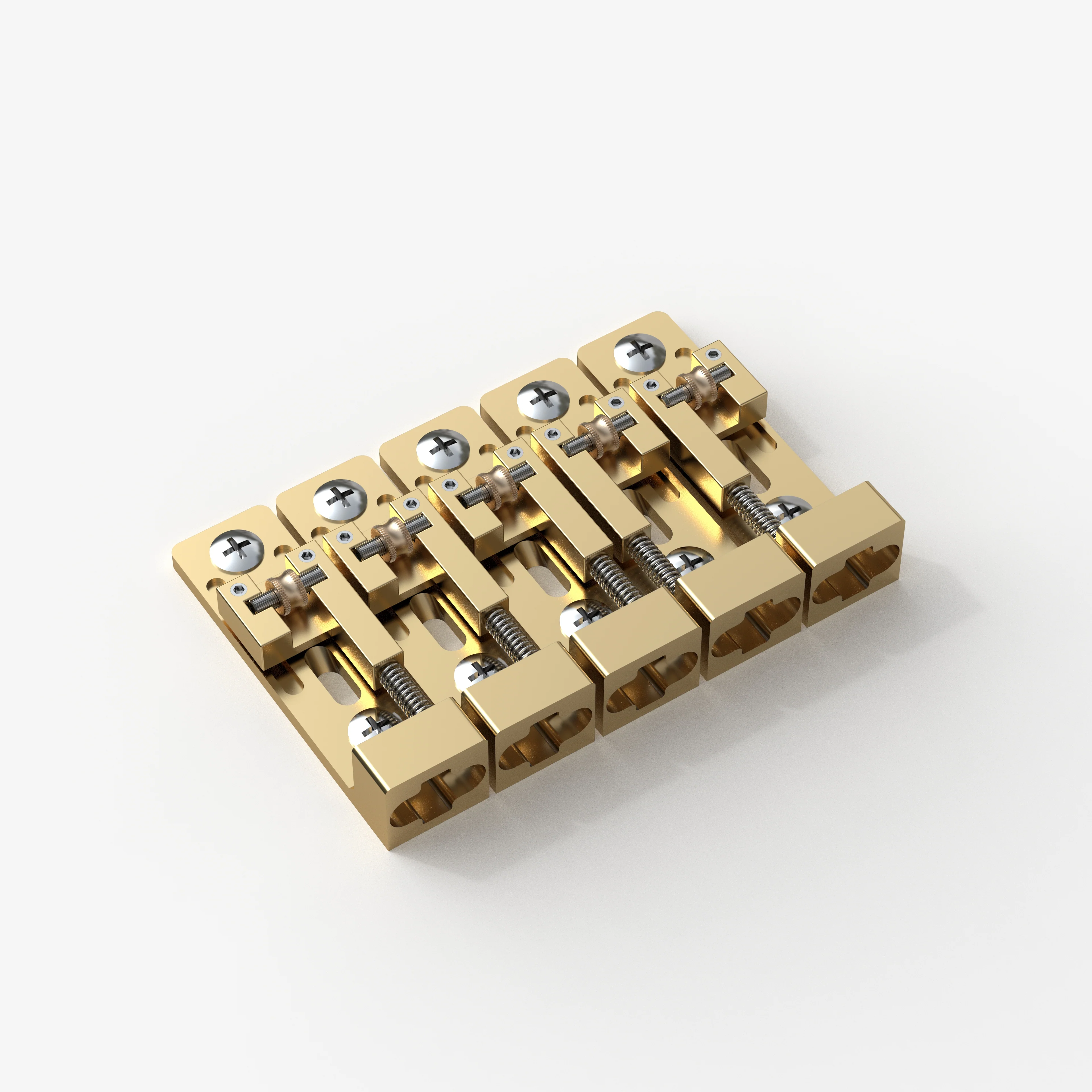 Guyker GB111 Individual Roller Bridge for 4/5-String Electric Bass - Image 10
