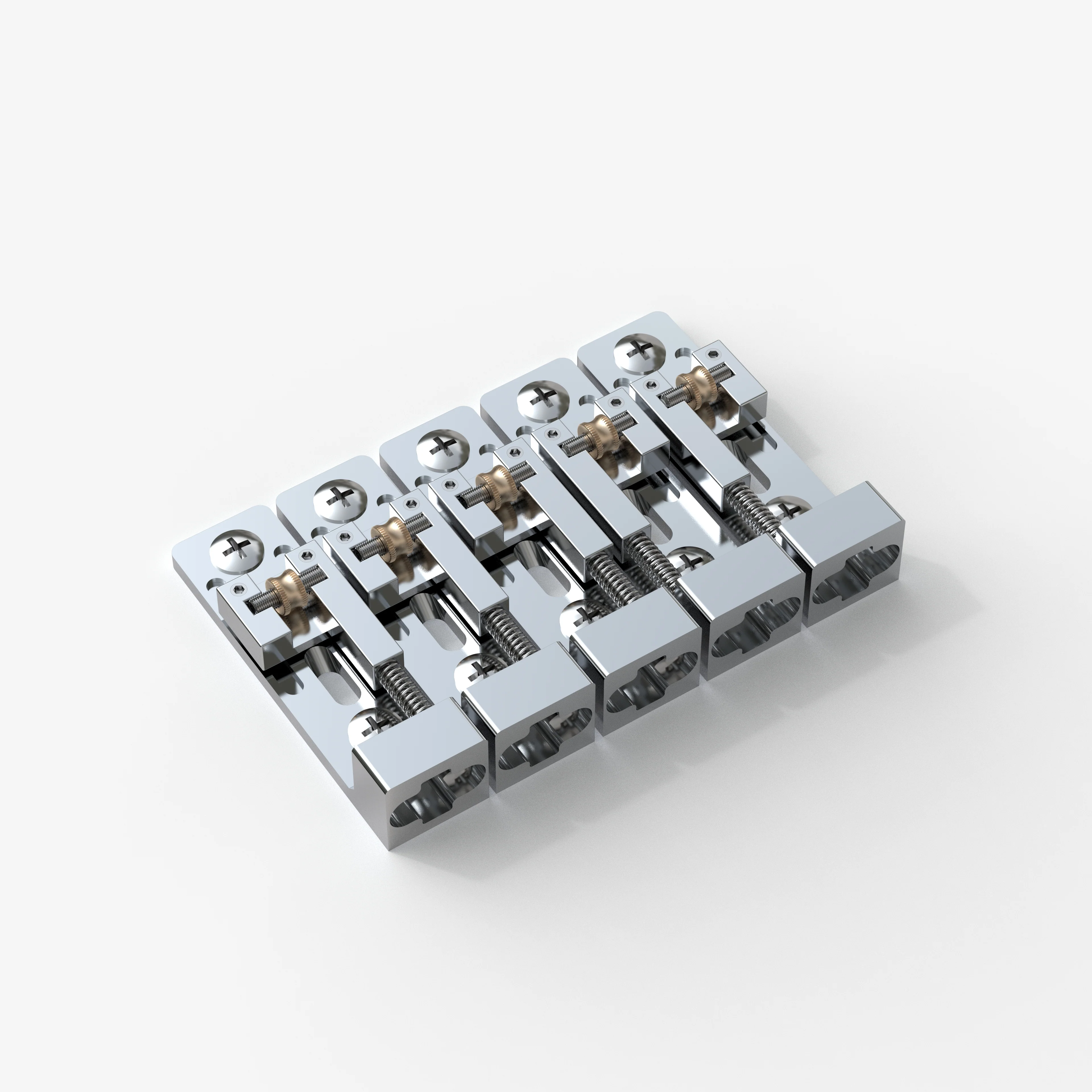 Guyker GB111 Individual Roller Bridge for 4/5-String Electric Bass - Image 9