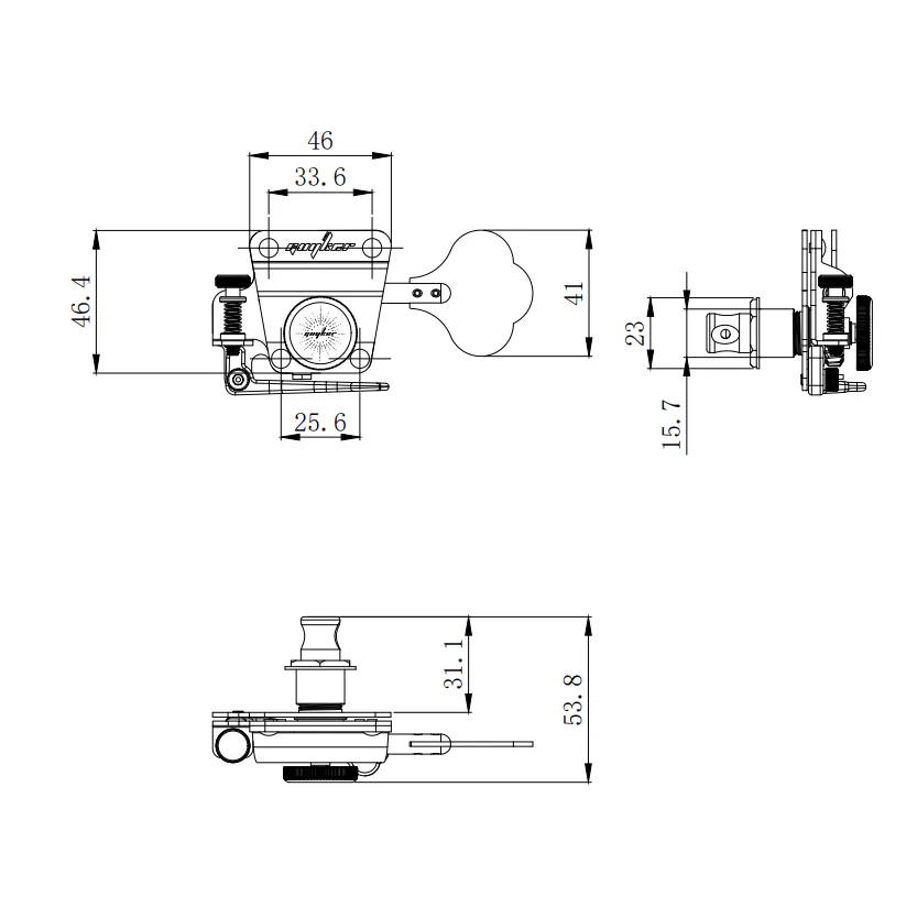 Guyker GB200D Drop D Bass Tuner with Drop D Lever - Image 4