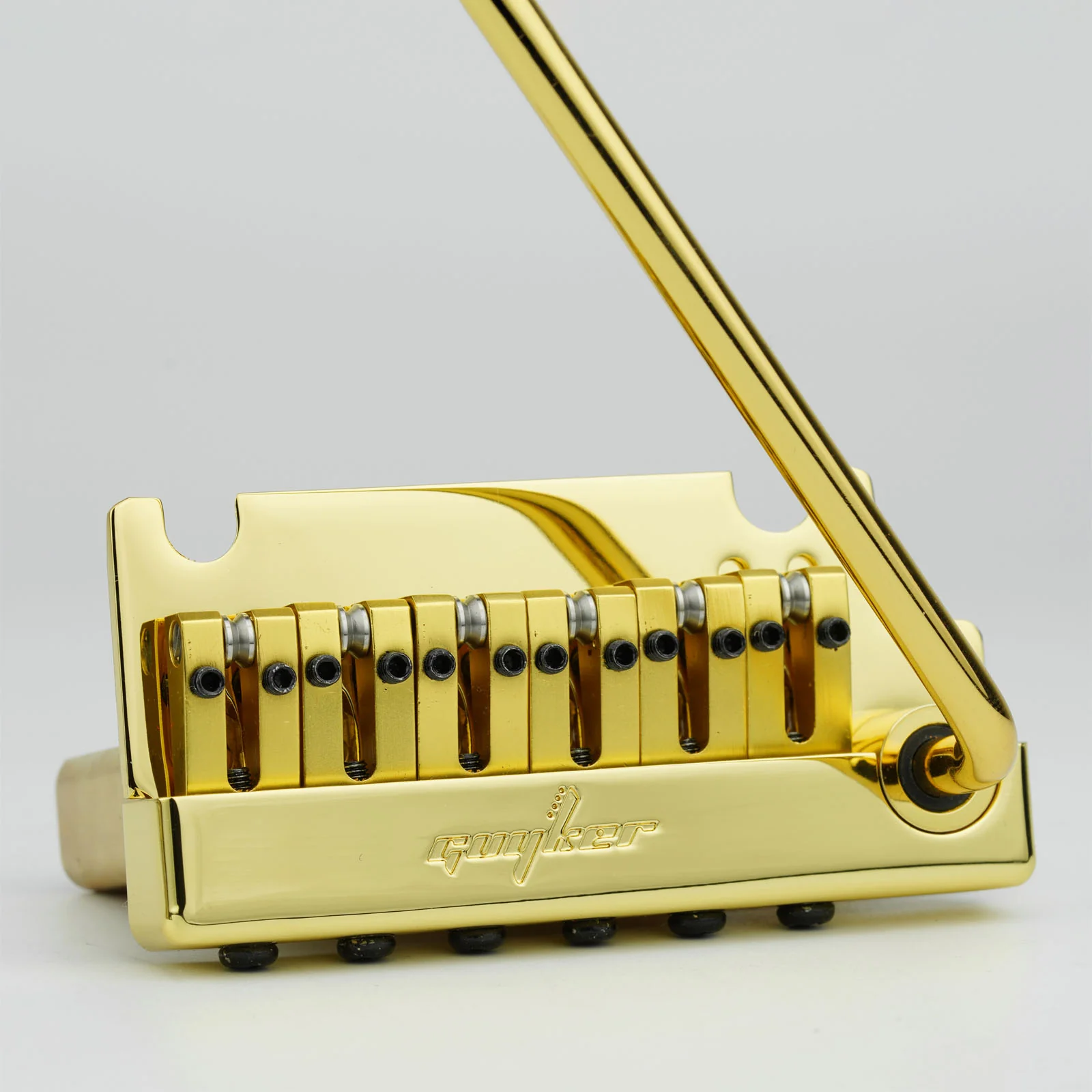 Guyker GG1009-T 2-Point Tremolo Bridge with Brass Roller Saddles for Strat-Style Electric Guitar - Image 15