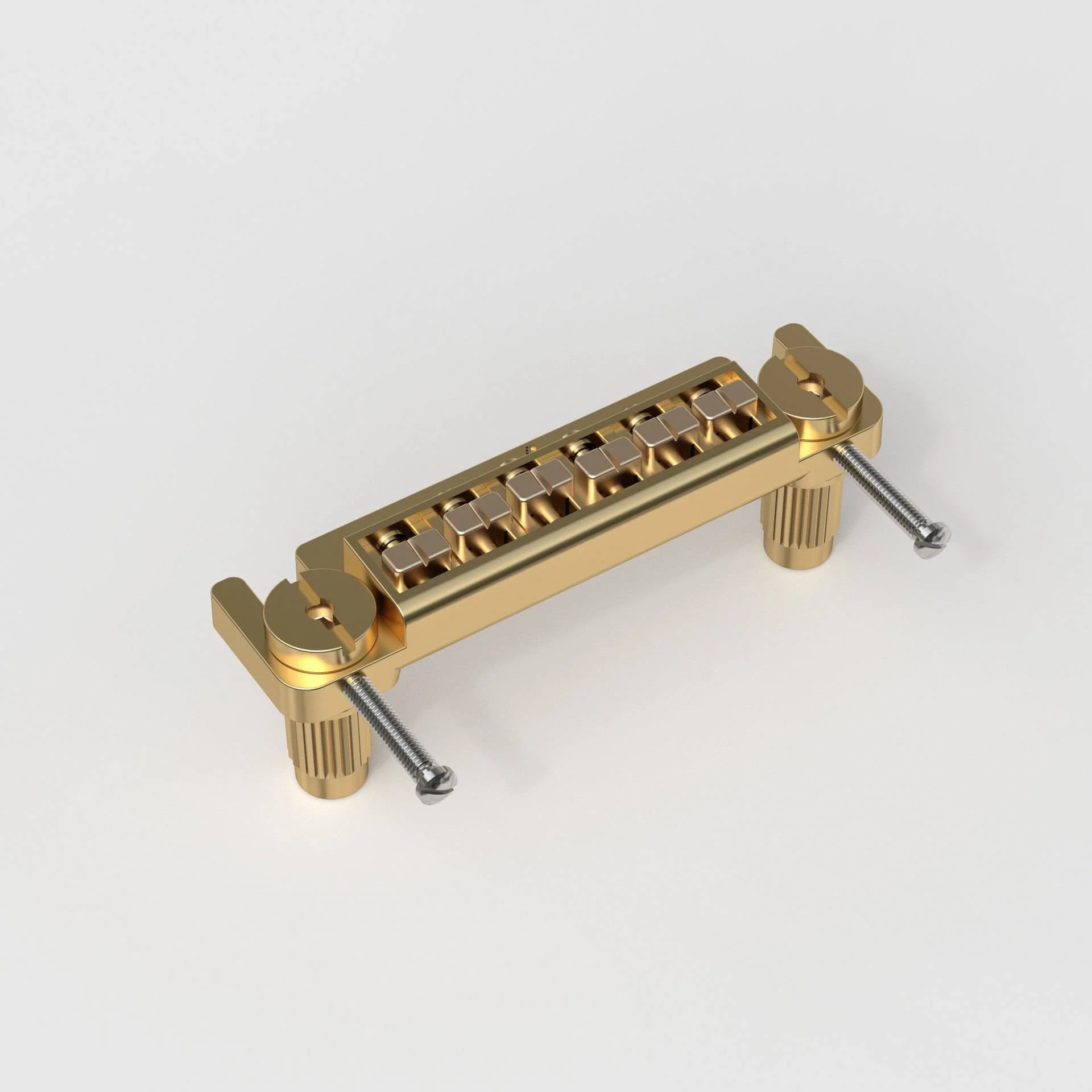 Guyker GM004 Wraparound Guitar Bridge with Locking Studs for 6-String Electric Guitar - Image 6