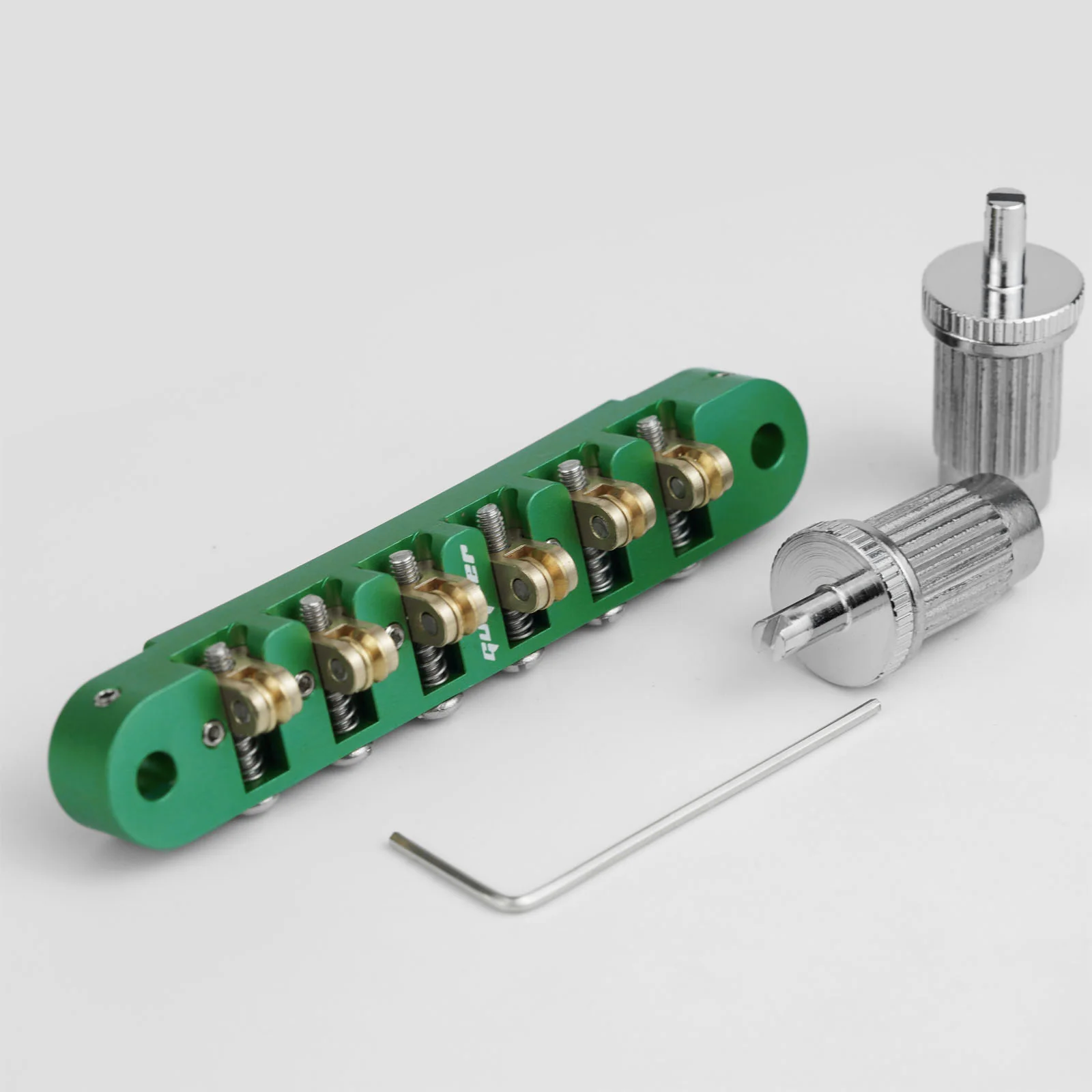 Guyker GMA-008 CNC Tune-O-Matic Roller Bridge Brass Saddles Aluminum Alloy Body for Electric Guitars - Image 12