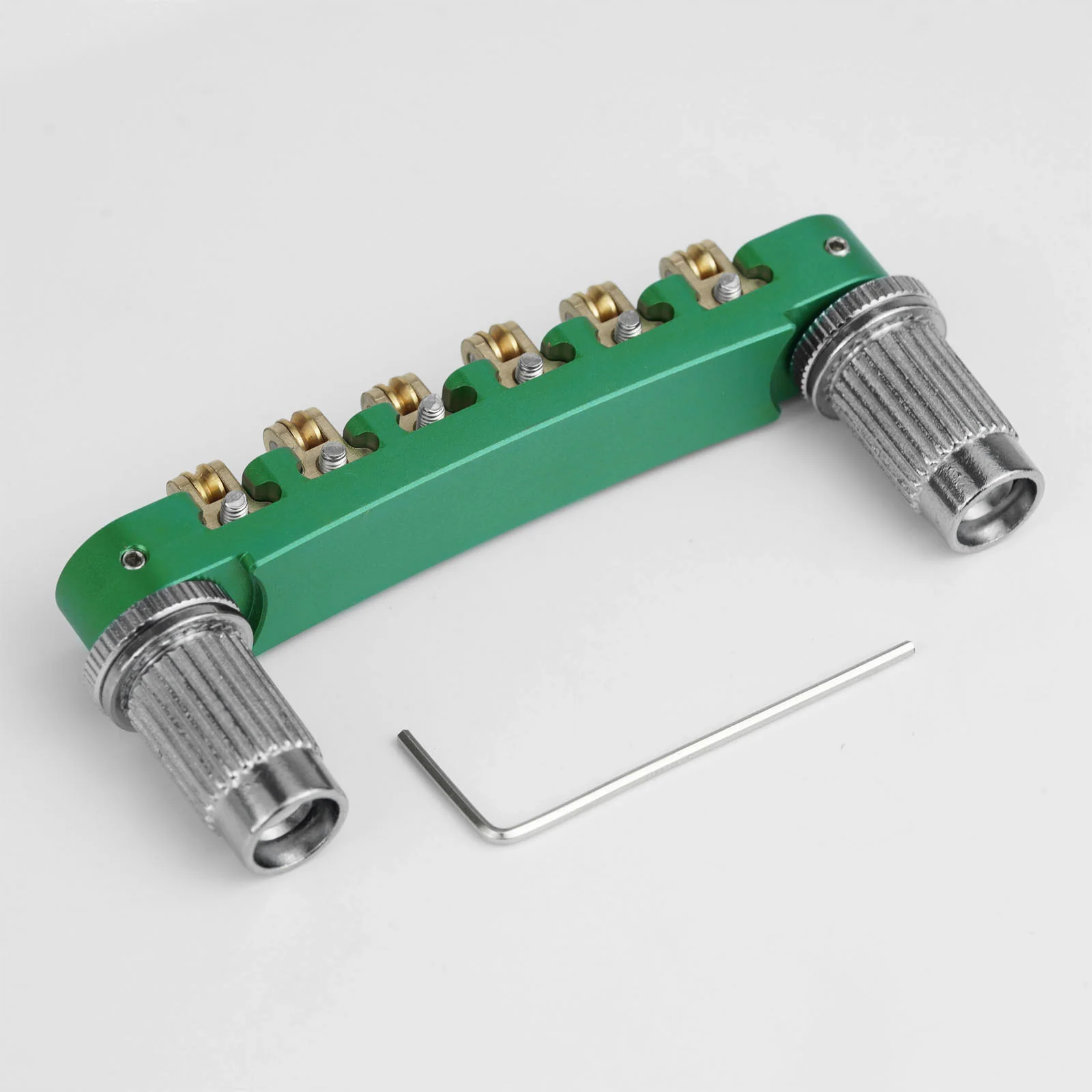 Guyker GMA-008 CNC Tune-O-Matic Roller Bridge Brass Saddles Aluminum Alloy Body for Electric Guitars - Image 15