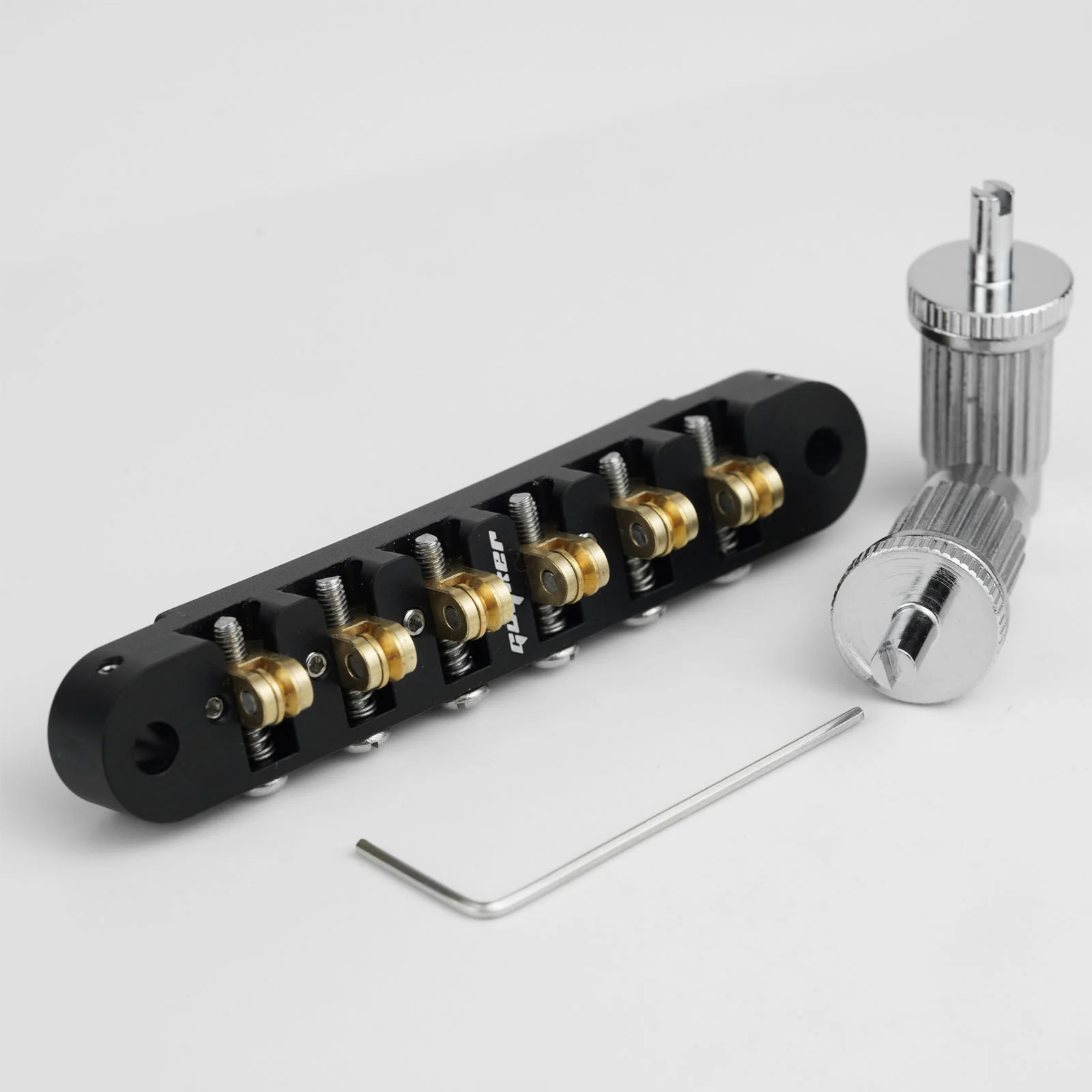 Guyker GMA-008 CNC Tune-O-Matic Roller Bridge Brass Saddles Aluminum Alloy Body for Electric Guitars - Image 7