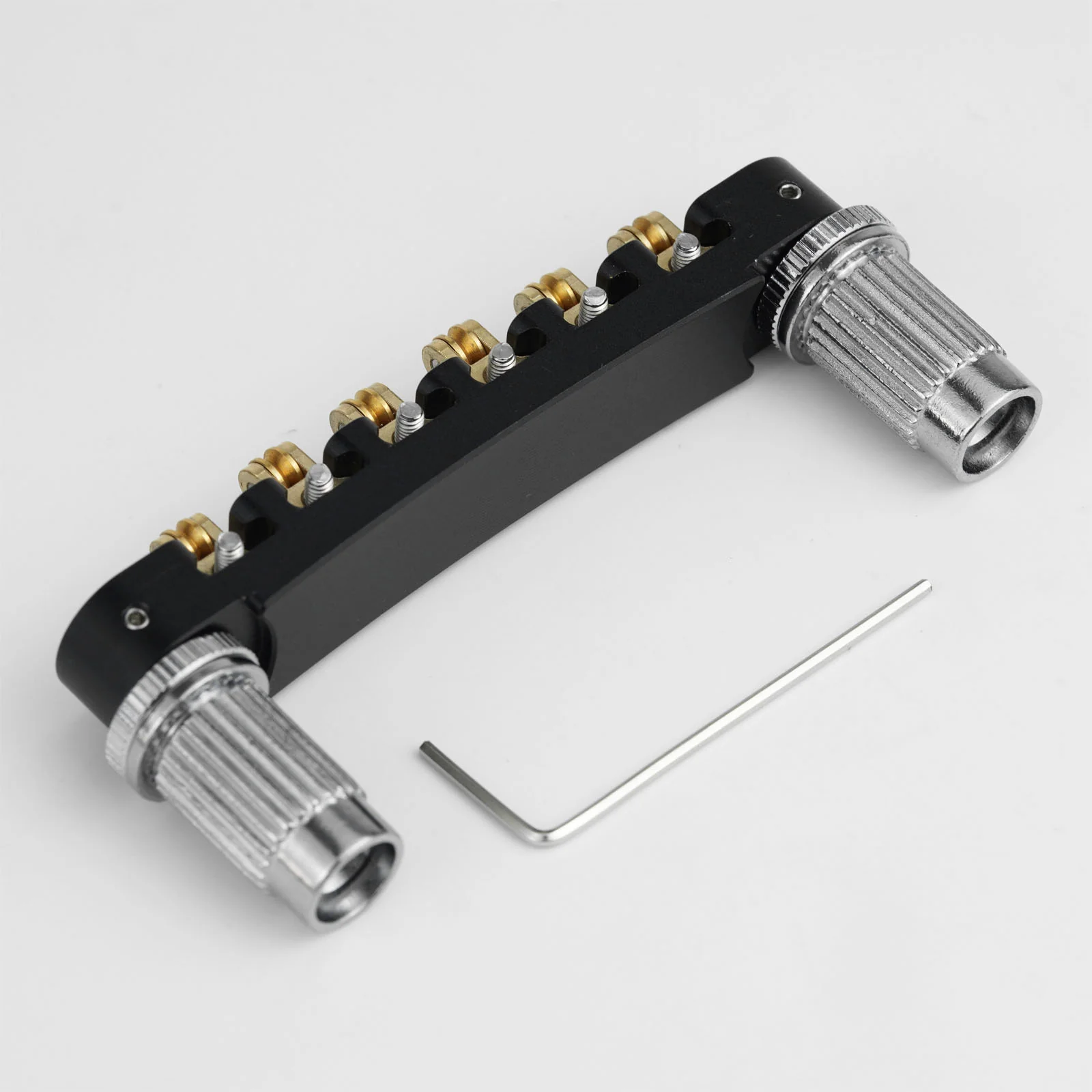 Guyker GMA-008 CNC Tune-O-Matic Roller Bridge Brass Saddles Aluminum Alloy Body for Electric Guitars - Image 8