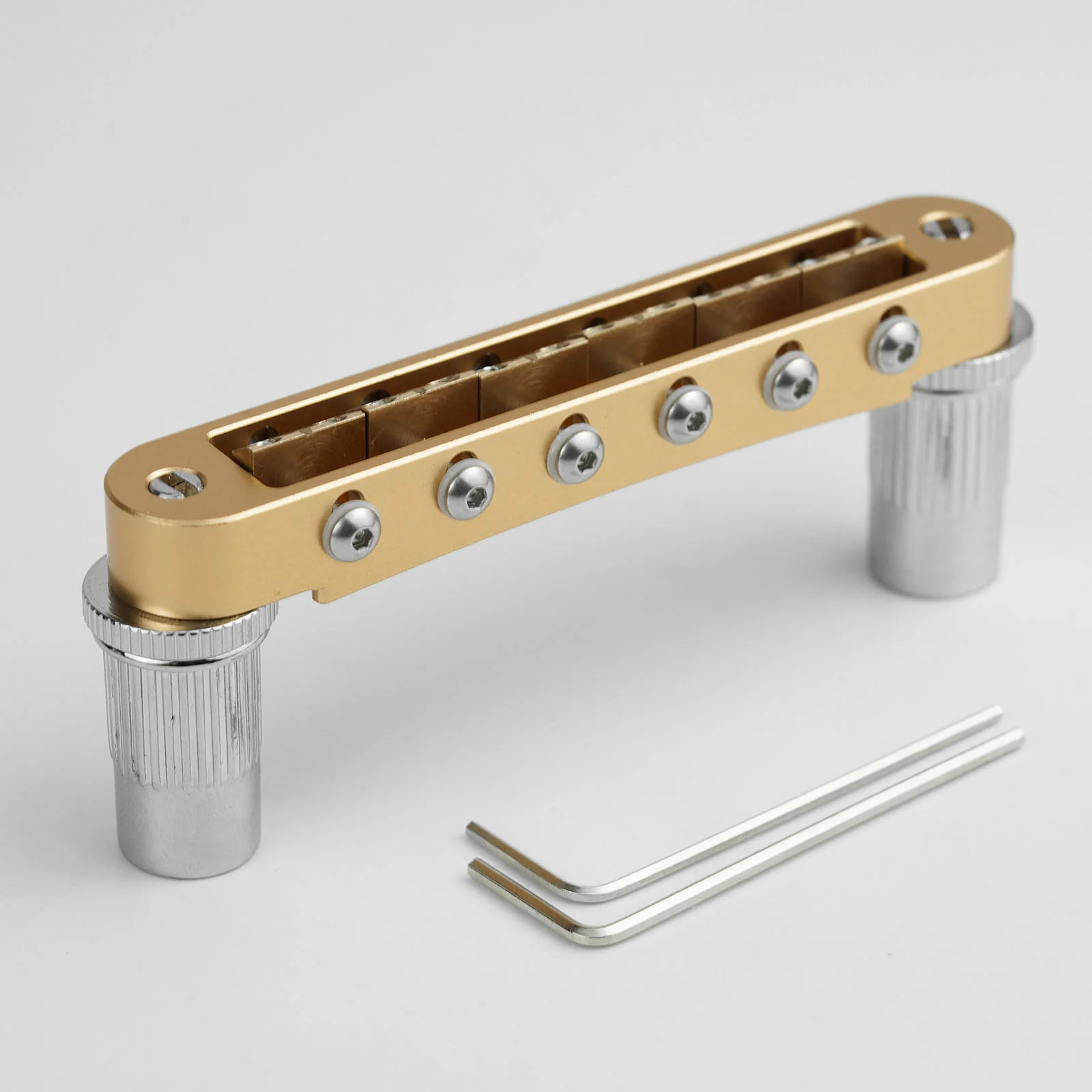 Guyker GMA-009A Adjustable Tune-O-Matic Style Guitar Bridge with Brass Saddles - Image 11