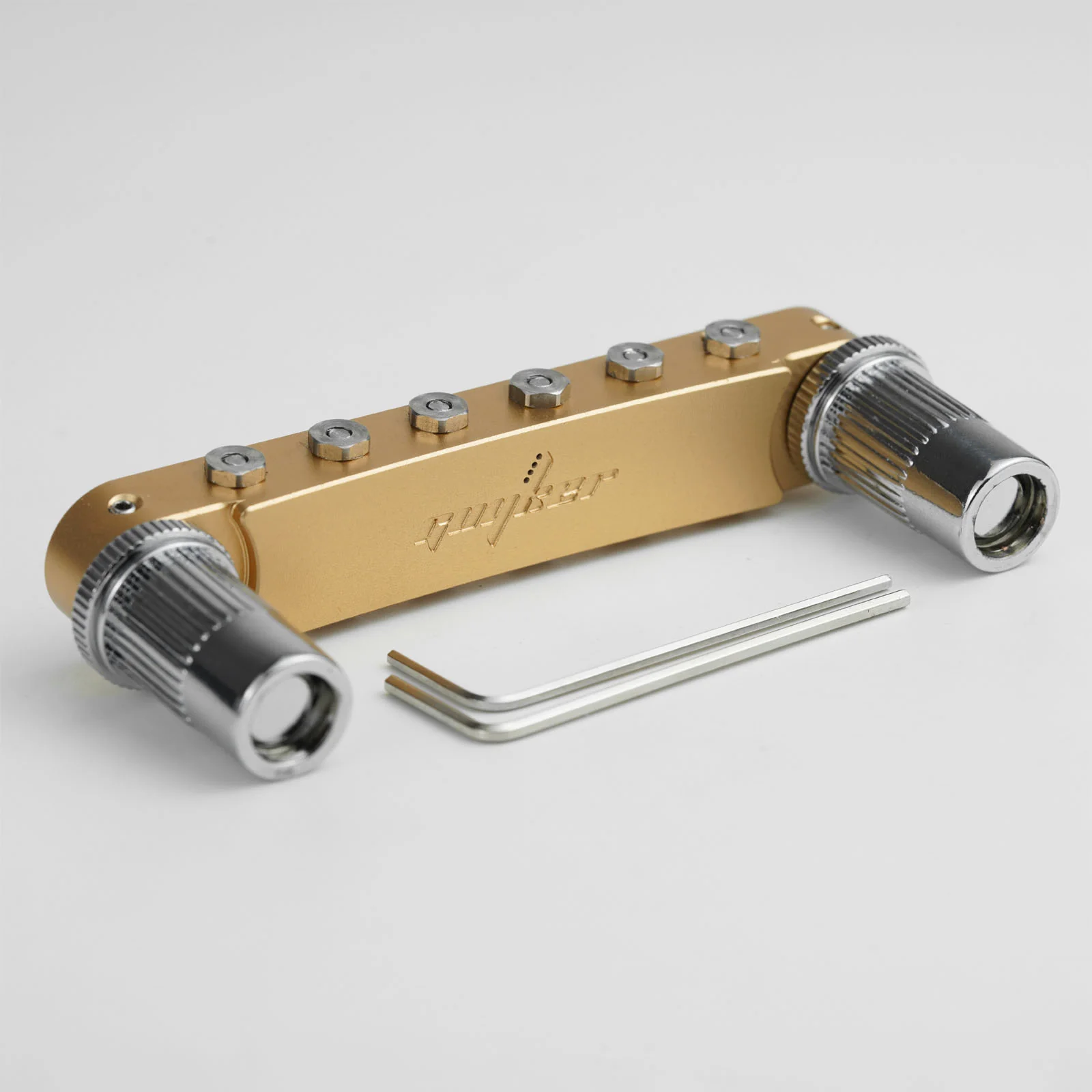 Guyker GMA-009A Adjustable Tune-O-Matic Style Guitar Bridge with Brass Saddles - Image 12