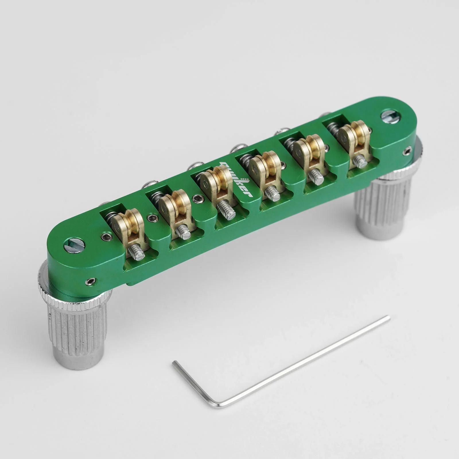 Guyker GMA-009A Adjustable Tune-O-Matic Style Guitar Bridge with Brass Saddles - Image 16