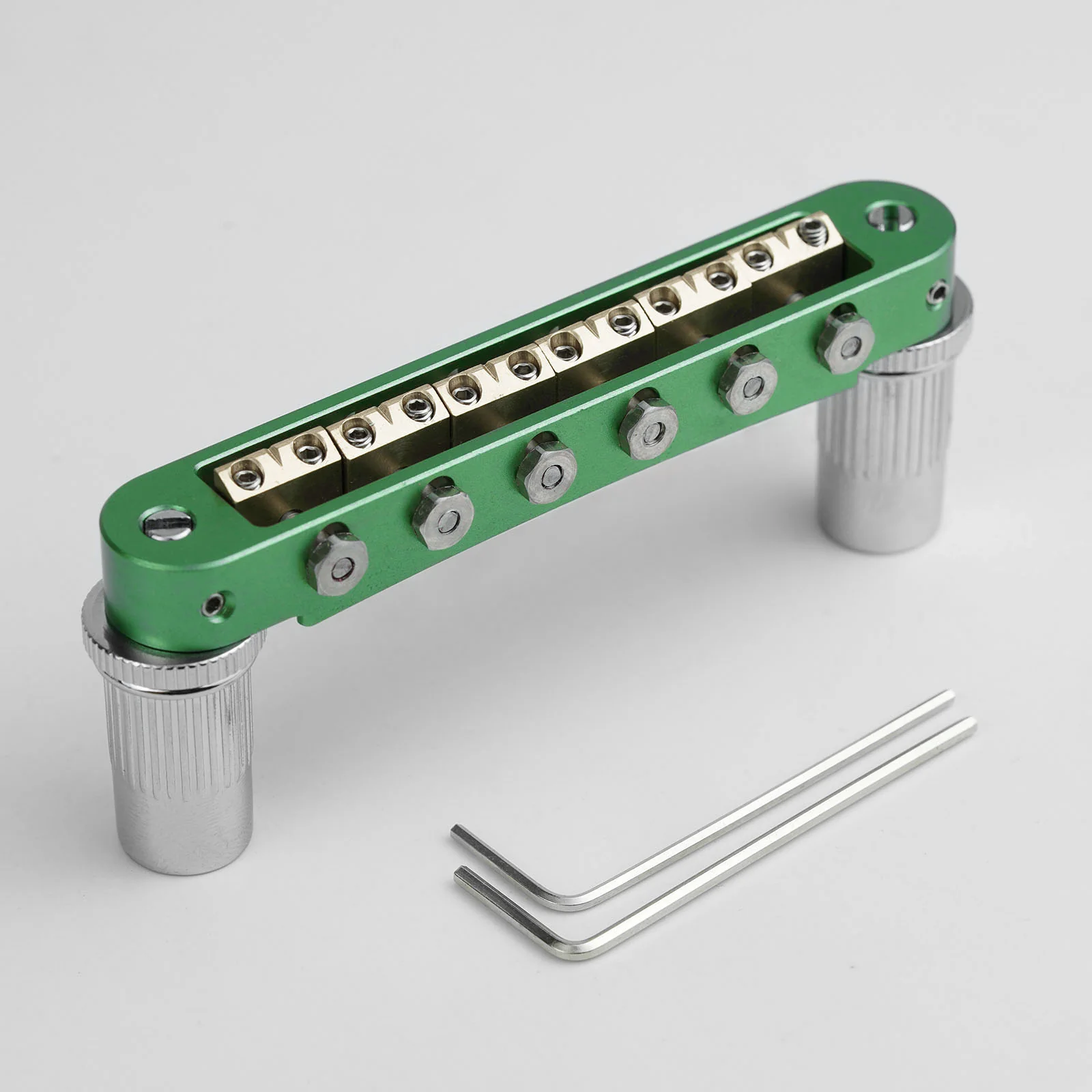 Guyker GMA-009A Adjustable Tune-O-Matic Style Guitar Bridge with Brass Saddles - Image 17