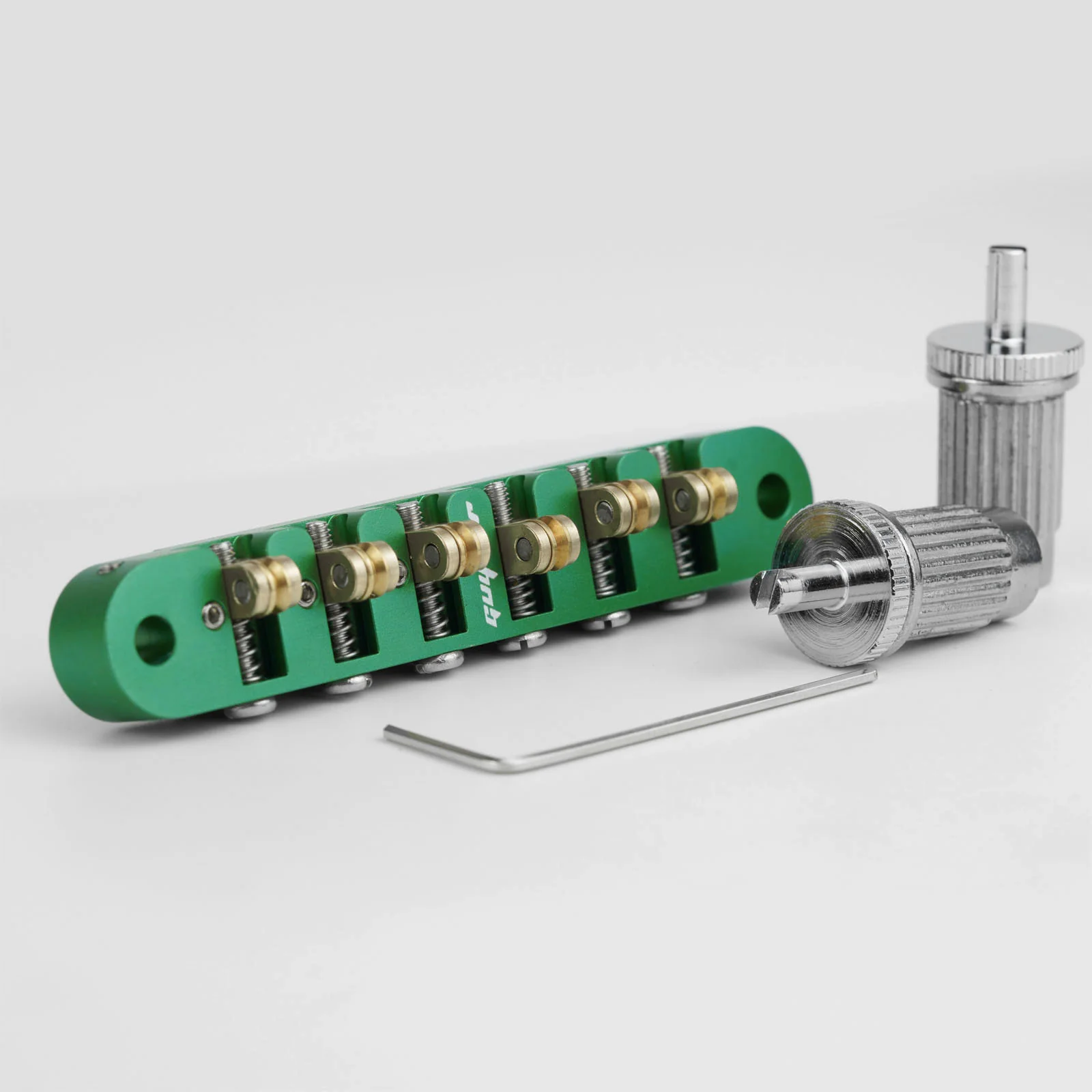 Guyker GMA-009A Adjustable Tune-O-Matic Style Guitar Bridge with Brass Saddles - Image 18