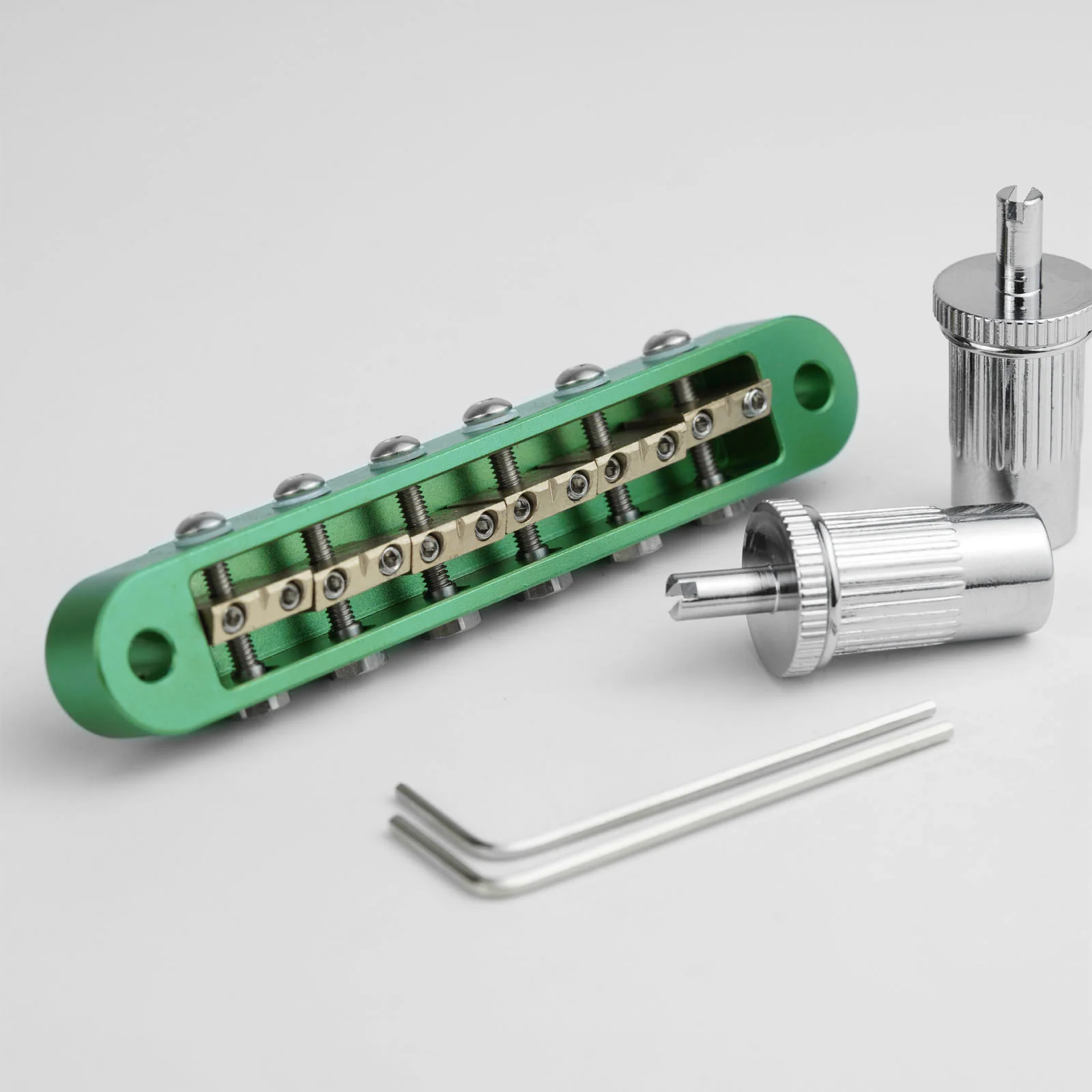 Guyker GMA-009A Adjustable Tune-O-Matic Style Guitar Bridge with Brass Saddles - Image 20