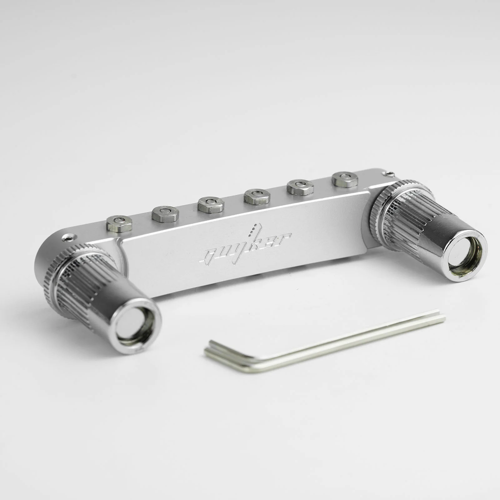 Guyker GMA-009A Adjustable Tune-O-Matic Style Guitar Bridge with Brass Saddles - Image 5