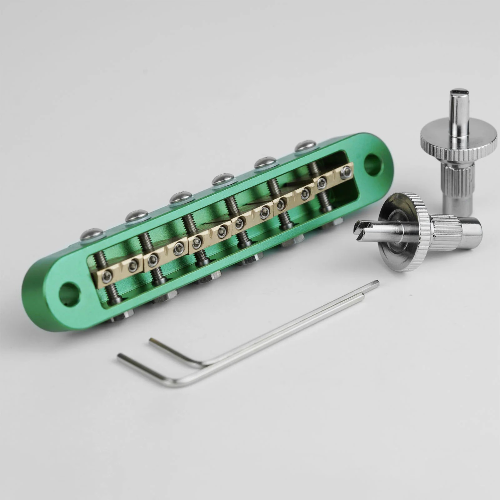 Guyker GMA-009B Adjustable Tune-O-Matic Style Guitar Bridge with Brass Saddles - Image 16