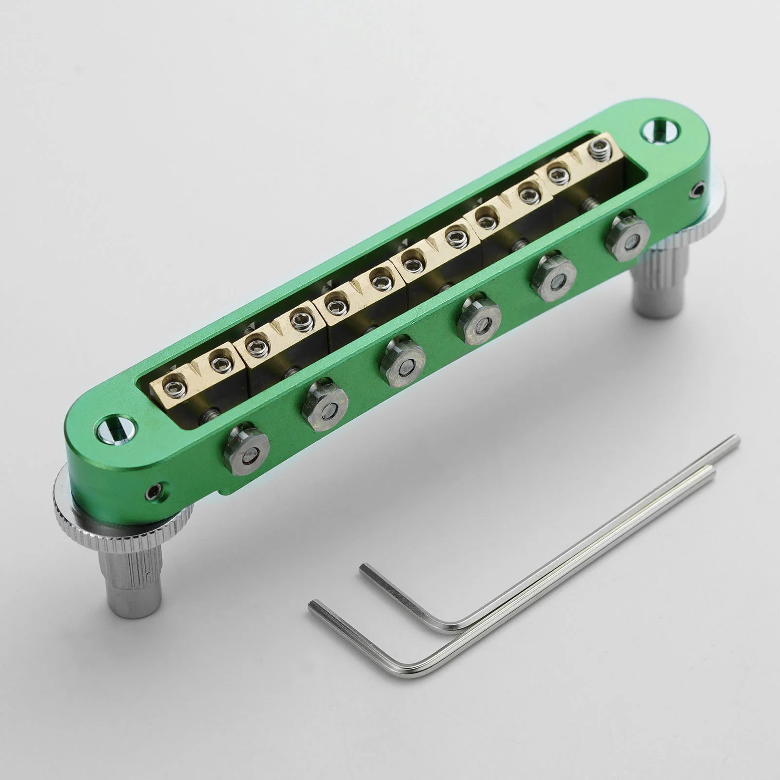 Guyker GMA-009B Adjustable Tune-O-Matic Style Guitar Bridge with Brass Saddles - Image 17
