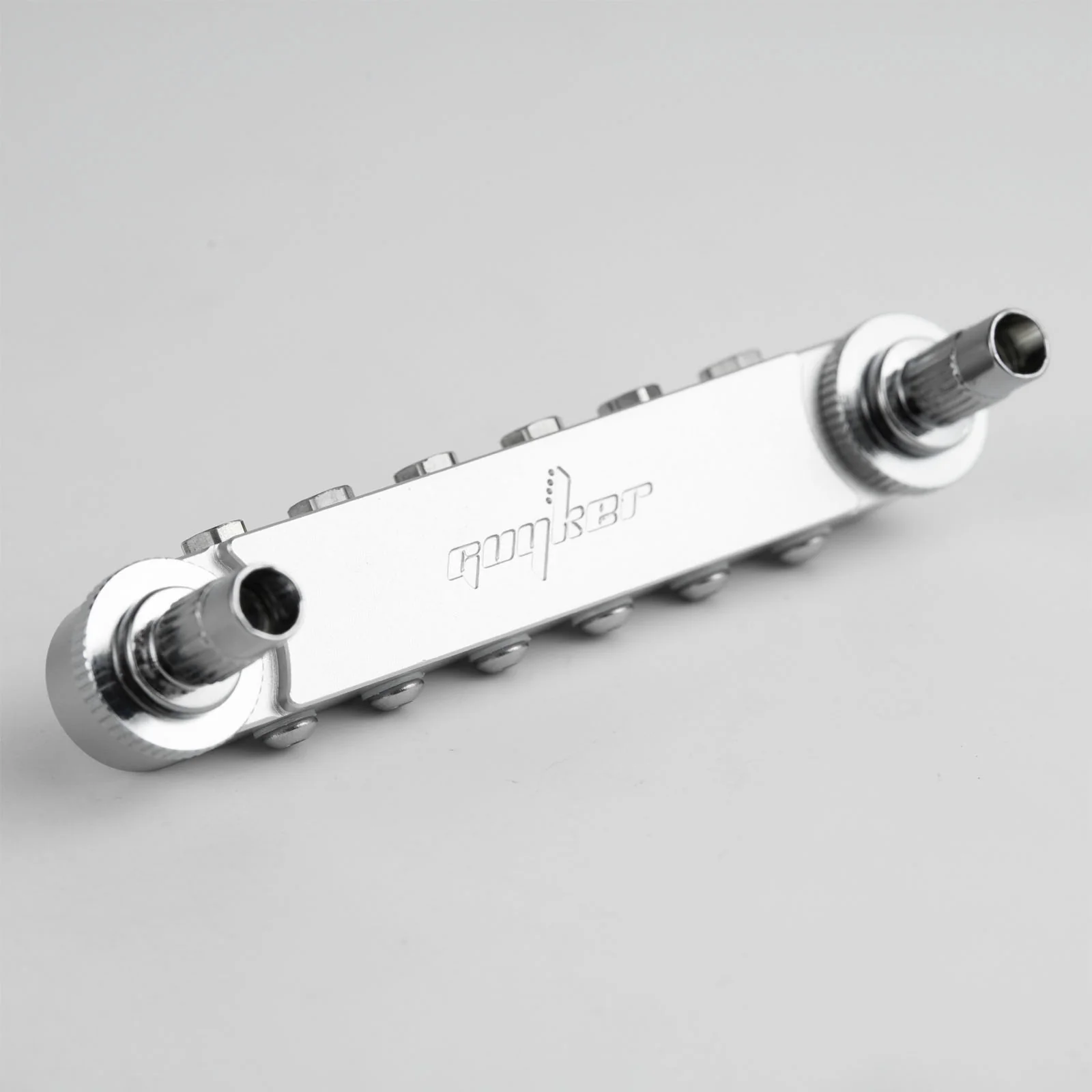 Guyker GMA-009B Adjustable Tune-O-Matic Style Guitar Bridge with Brass Saddles - Image 6