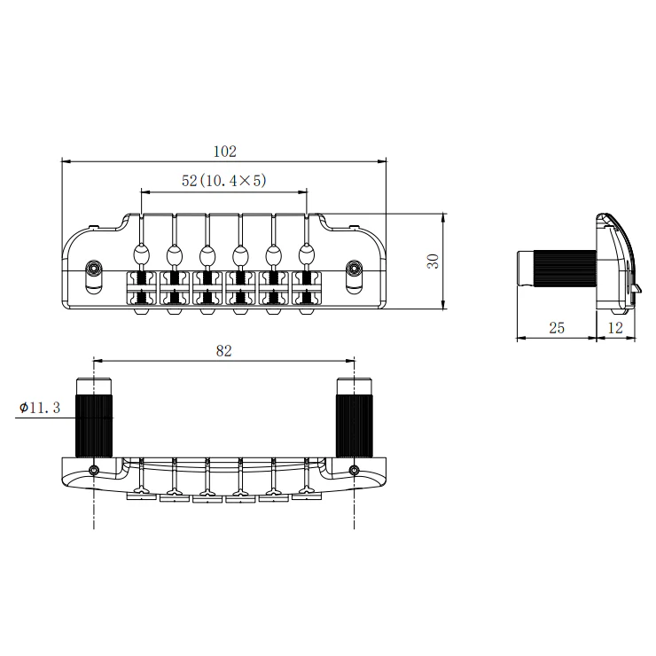 Guyker GMA-014 CNC Machined Aluminum Alloy Wraparound Bridge - Image 3