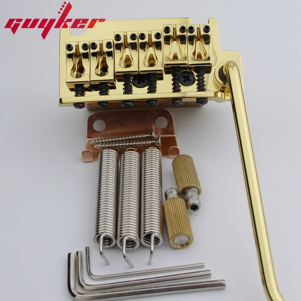 Guyker ST Fixed Tremolo Bridge 2-Point 10.8mm Spacing Brass Block GG510 - Image 10