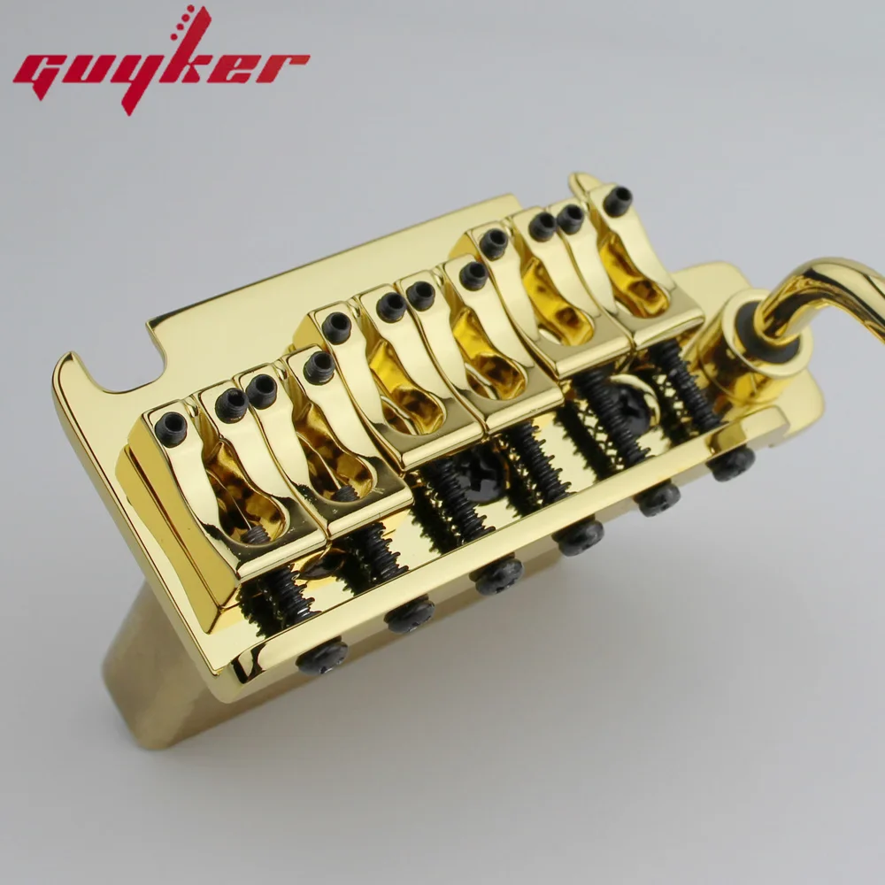 Guyker ST Fixed Tremolo Bridge 2-Point 10.8mm Spacing Brass Block GG510 - Image 12