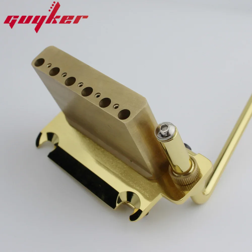 Guyker ST Fixed Tremolo Bridge 2-Point 10.8mm Spacing Brass Block GG510 - Image 13