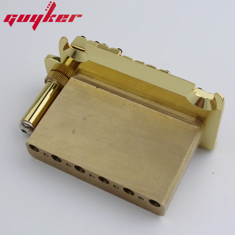 Guyker ST Fixed Tremolo Bridge 2-Point 10.8mm Spacing Brass Block GG510 - Image 14