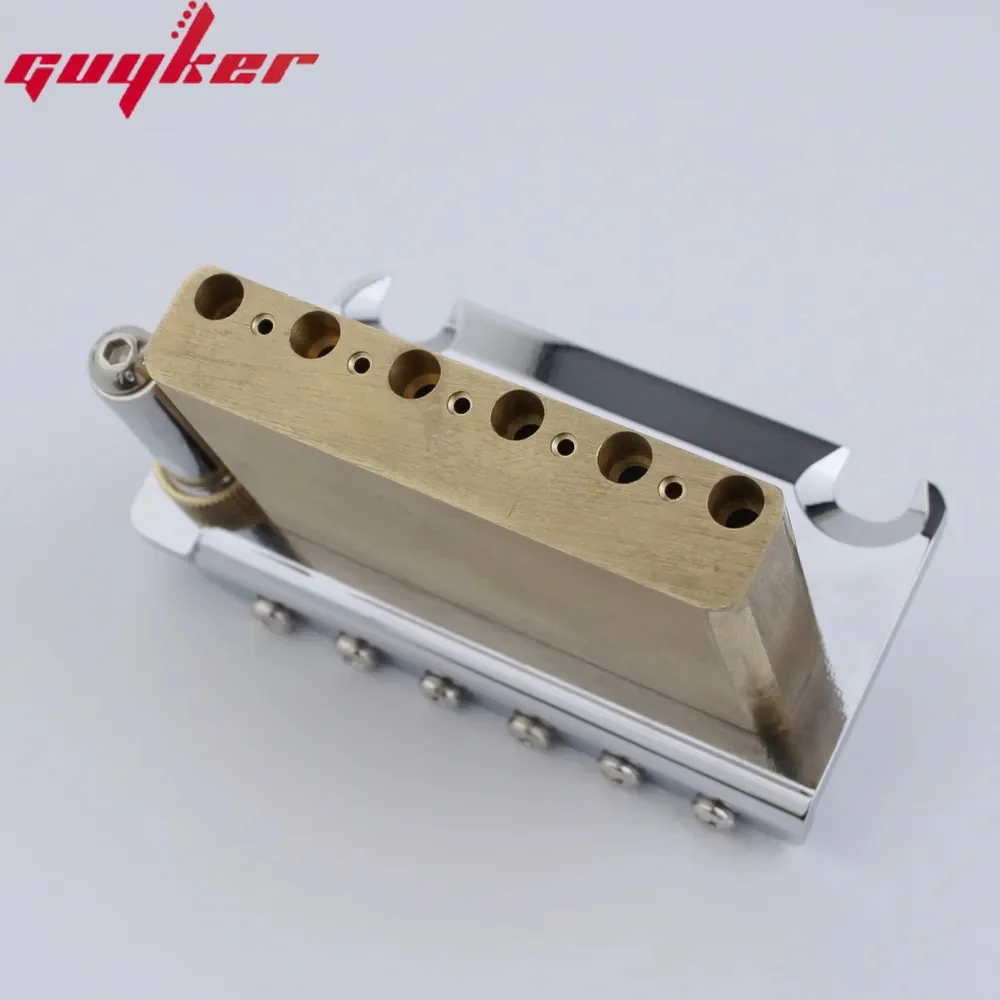 Guyker ST Fixed Tremolo Bridge 2-Point 10.8mm Spacing Brass Block GG510 - Image 5