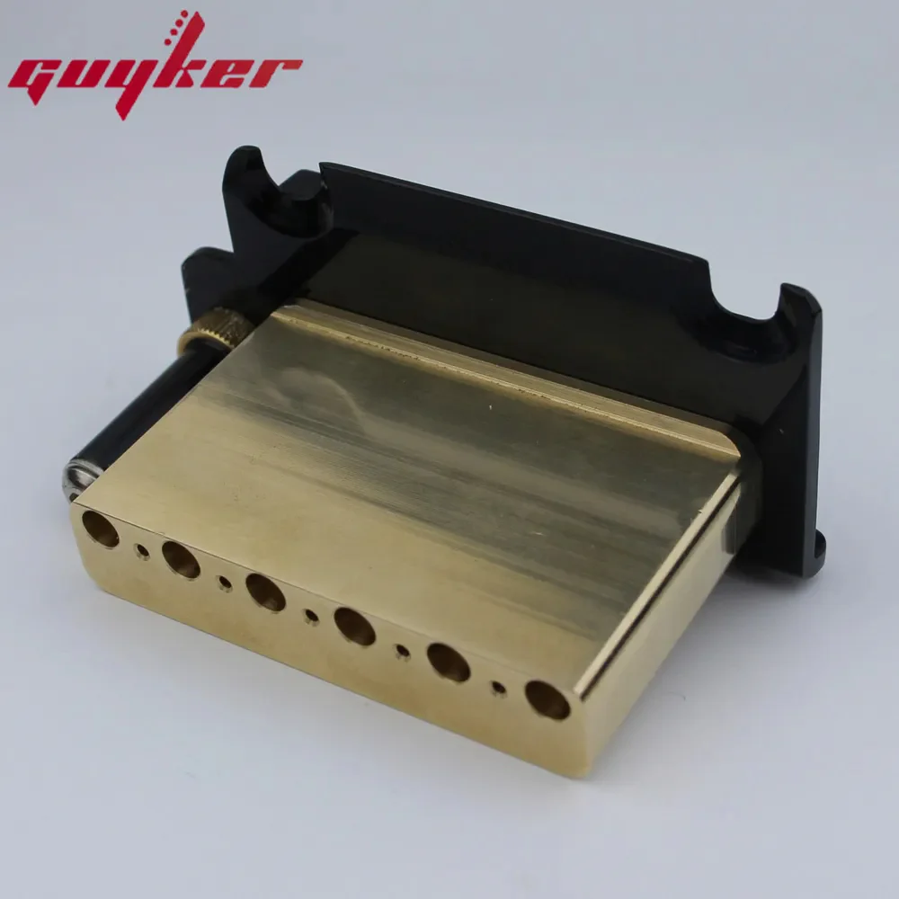 Guyker ST Fixed Tremolo Bridge 2-Point 10.8mm Spacing Brass Block GG510 - Image 8