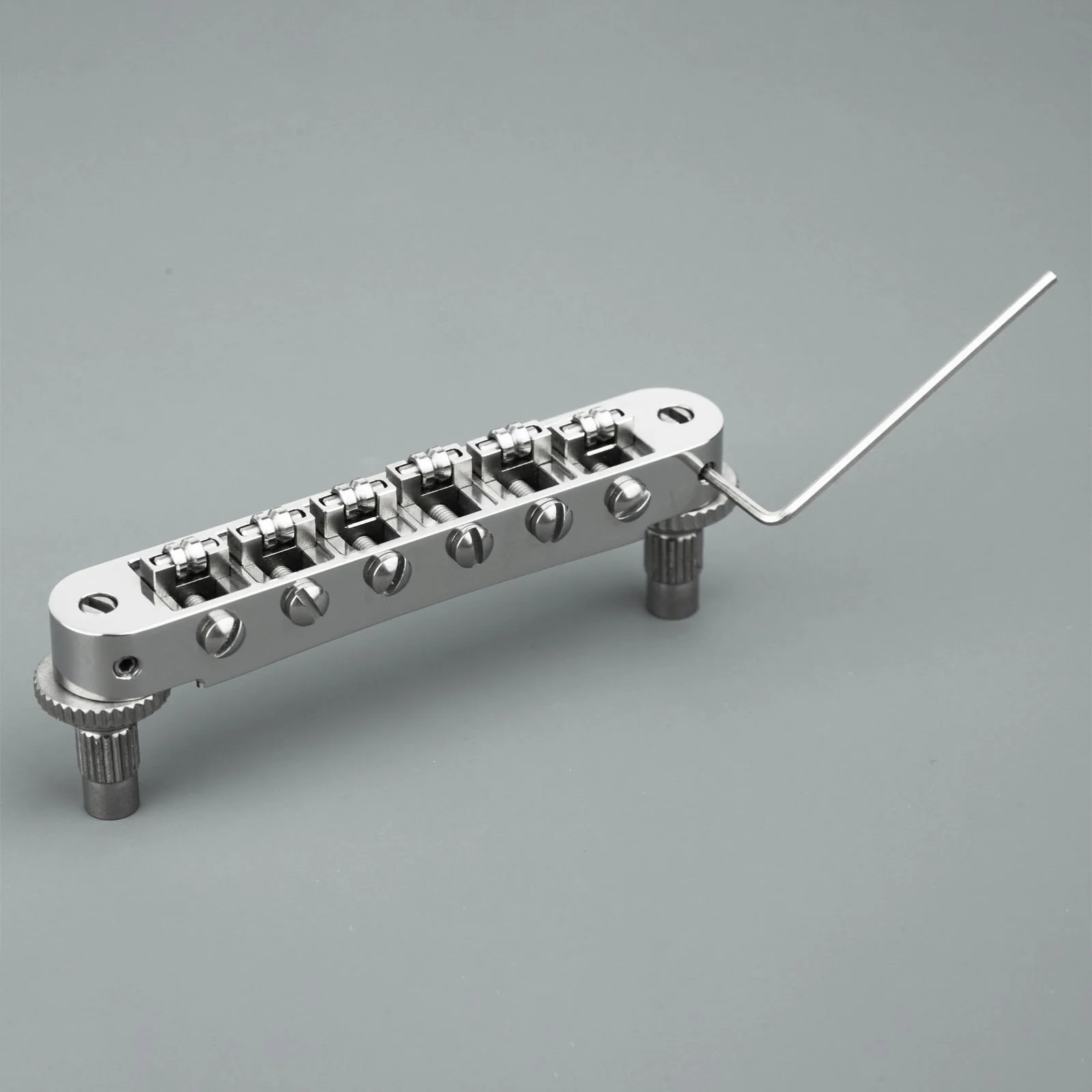 Guyker GS001+GM015-Ti Titanium Tune-O-Matic Bridge+Stop Bar Tailpiece with Anchors and Studs for LP SG Guitars - Image 9