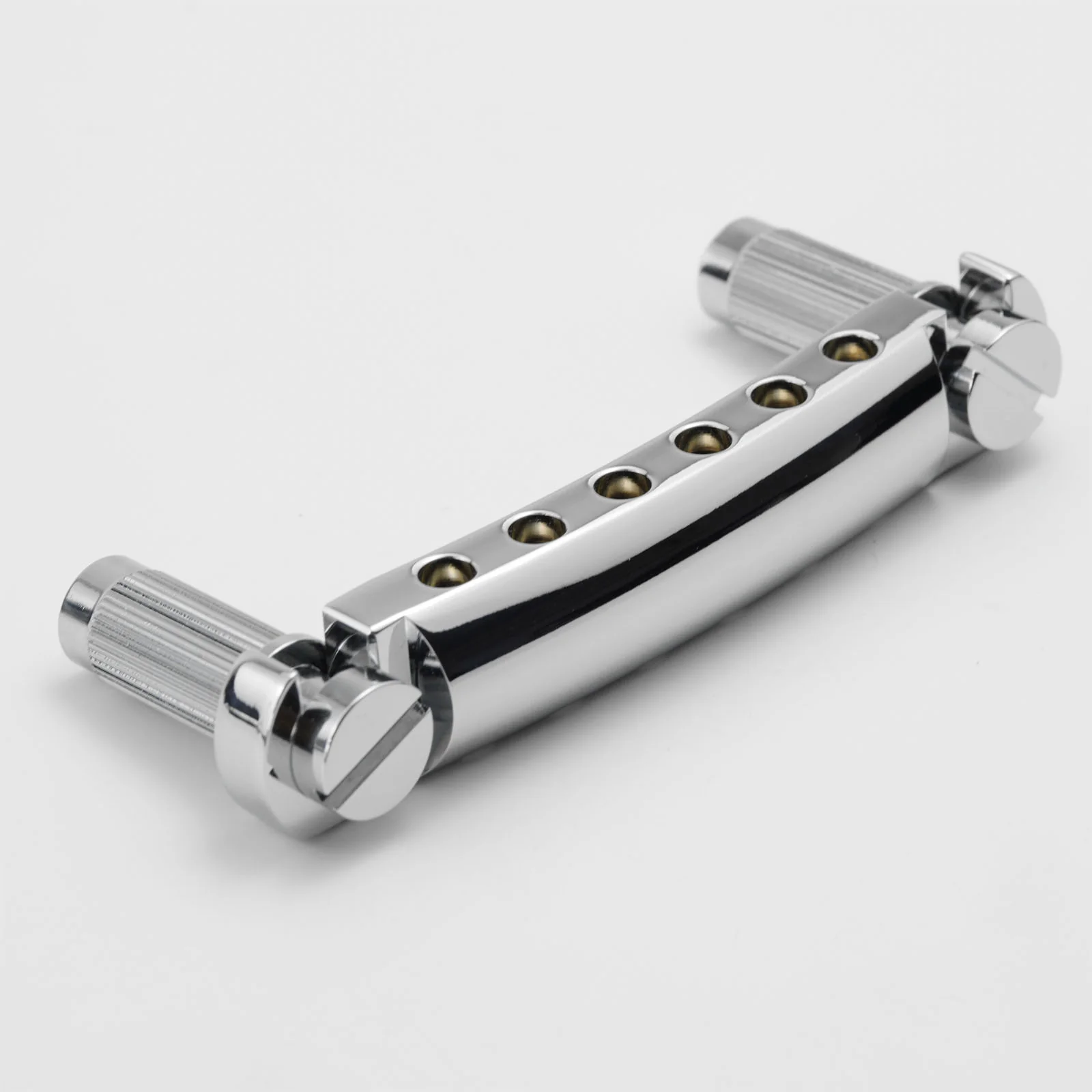 Guyker GSA001-T Guitar Stop Tailpiece with Brass Posts and Bushings - Image 4
