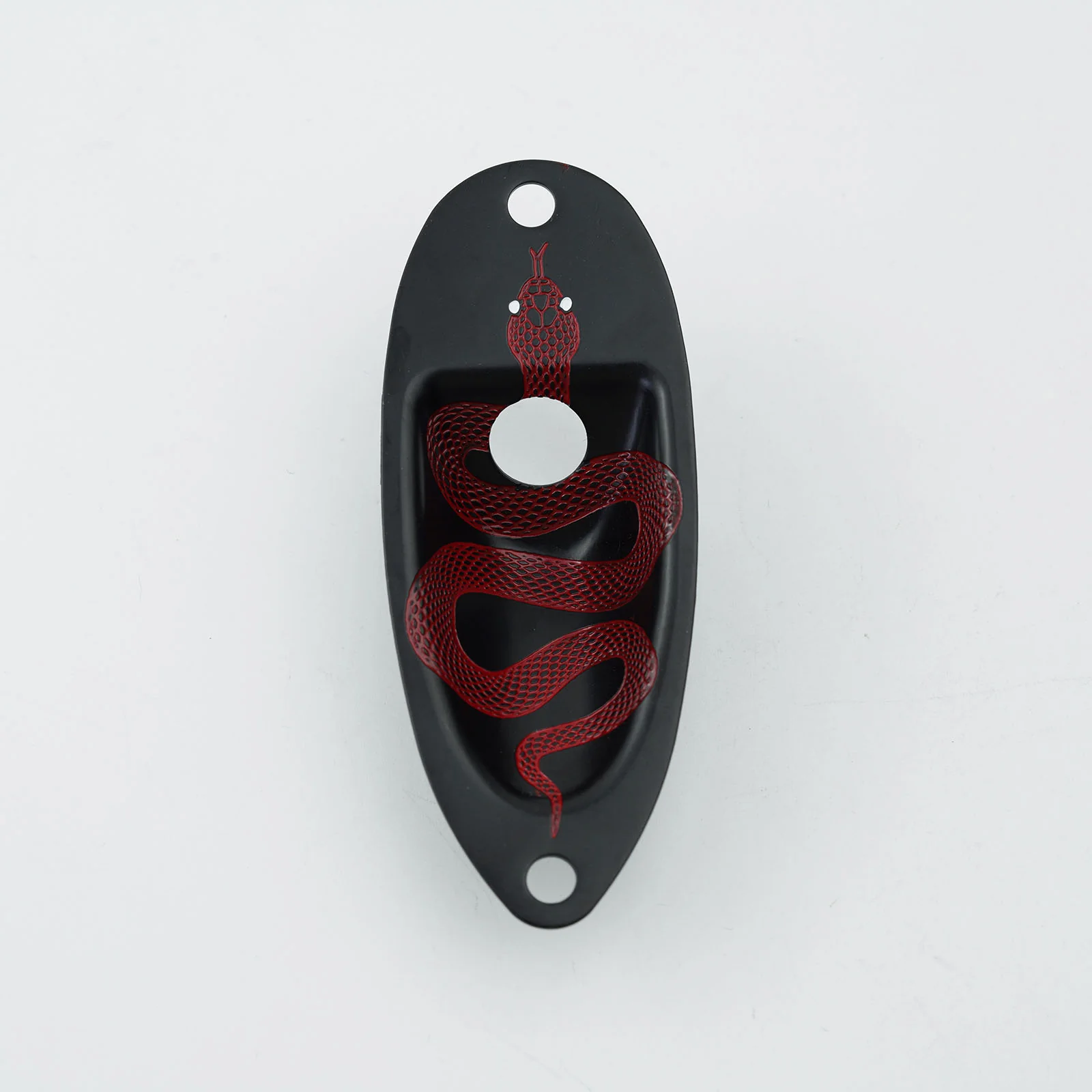 Guyker Guitar Output Jack Plate Engraved Snake Design with Electroplated Finish GJ-005 - Image 8