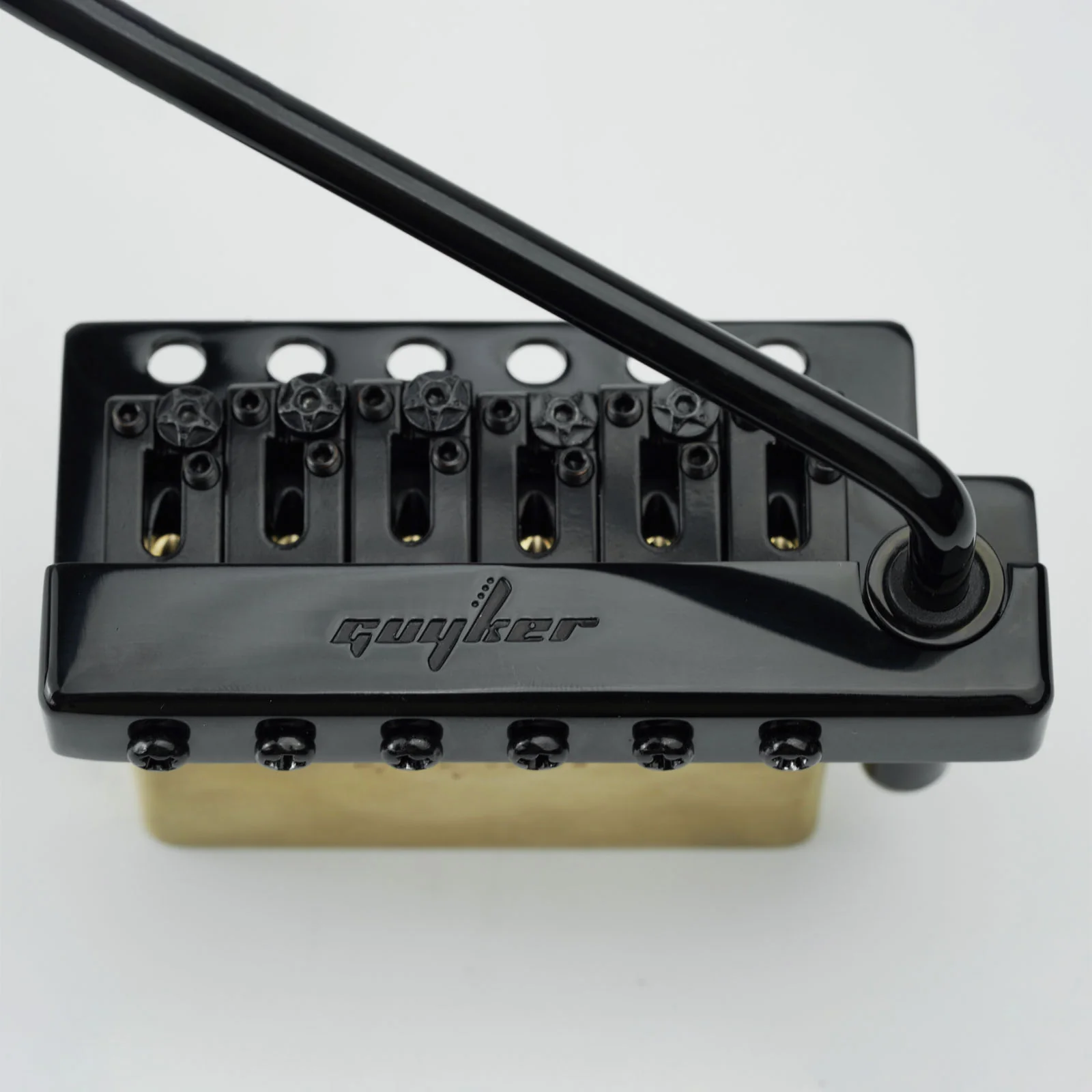 Guyker GG1009A-S Guitar Tremolo Bridge with Locking Saddles and Brass Block 10.8MM String Space - Image 11