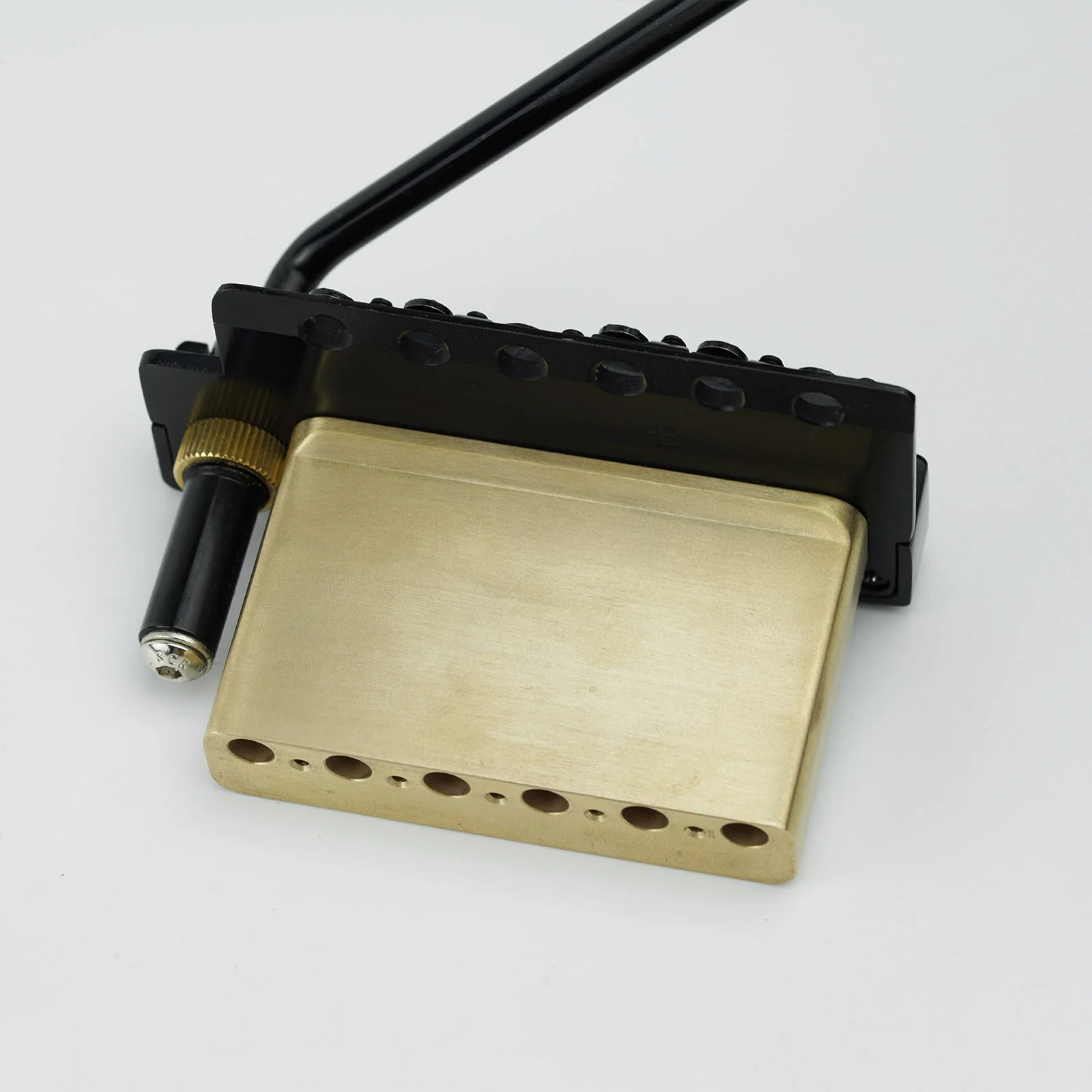 Guyker GG1009A-S Guitar Tremolo Bridge with Locking Saddles and Brass Block 10.8MM String Space - Image 13