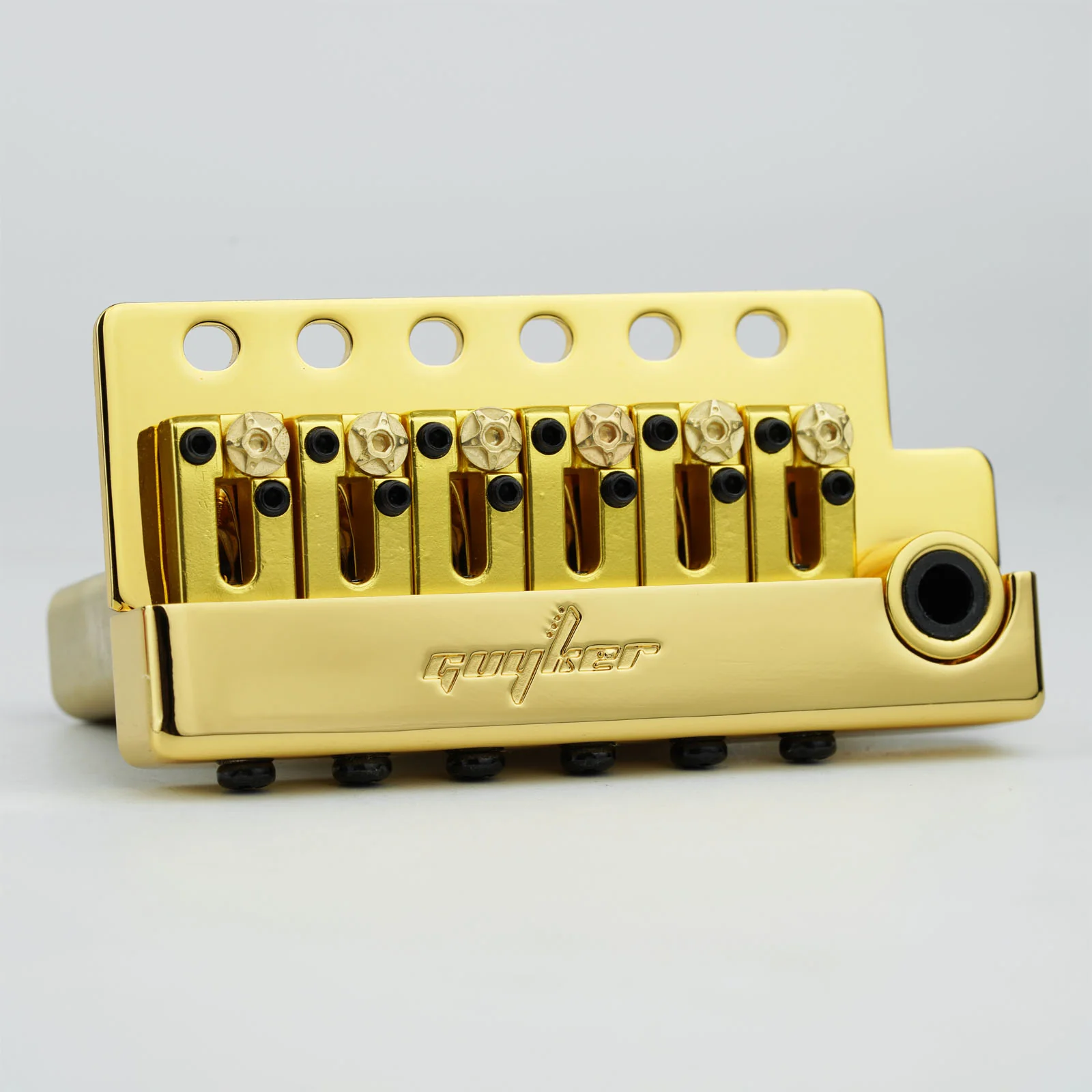 Guyker GG1009A-S Guitar Tremolo Bridge with Locking Saddles and Brass Block 10.8MM String Space - Image 14