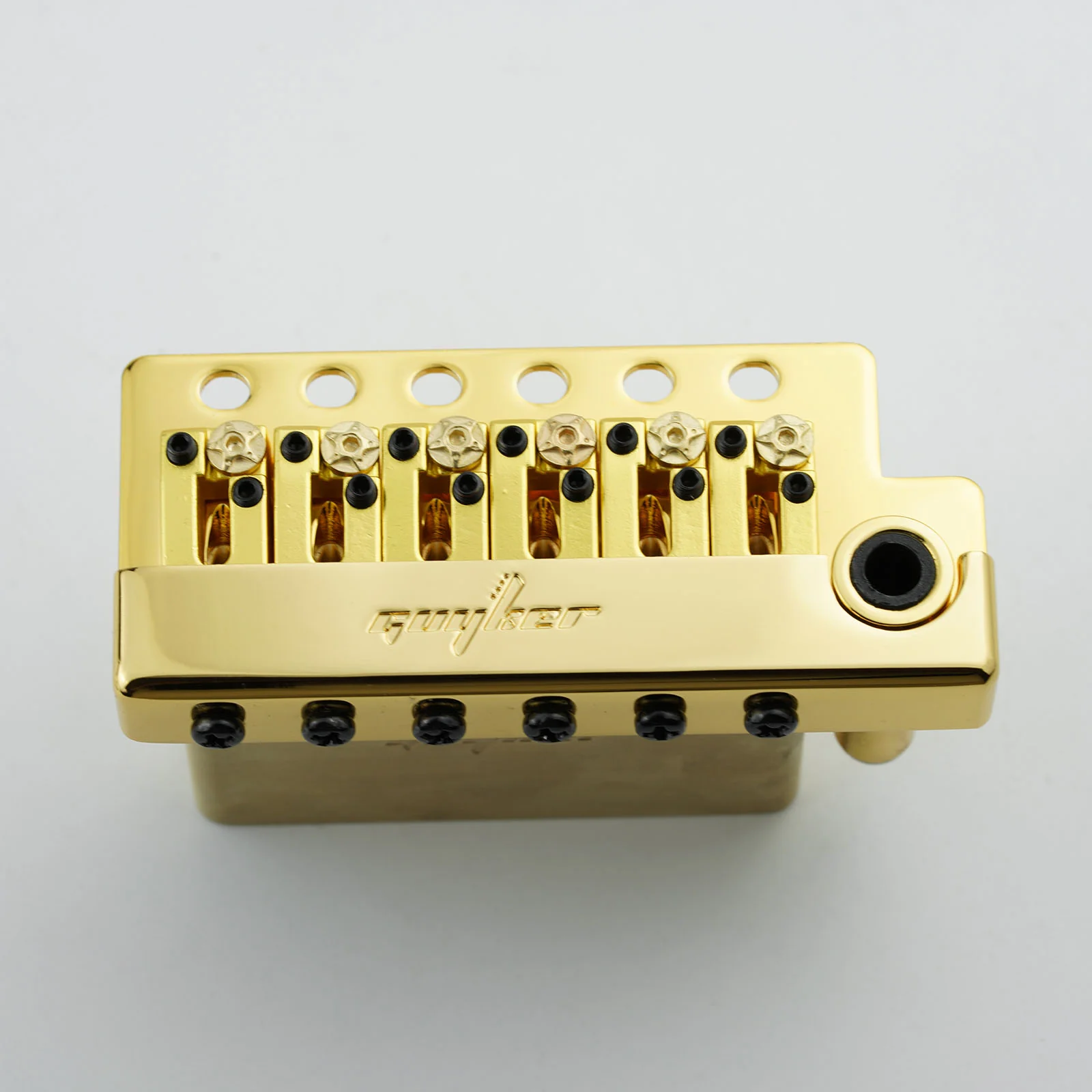 Guyker GG1009A-S Guitar Tremolo Bridge with Locking Saddles and Brass Block 10.8MM String Space - Image 15