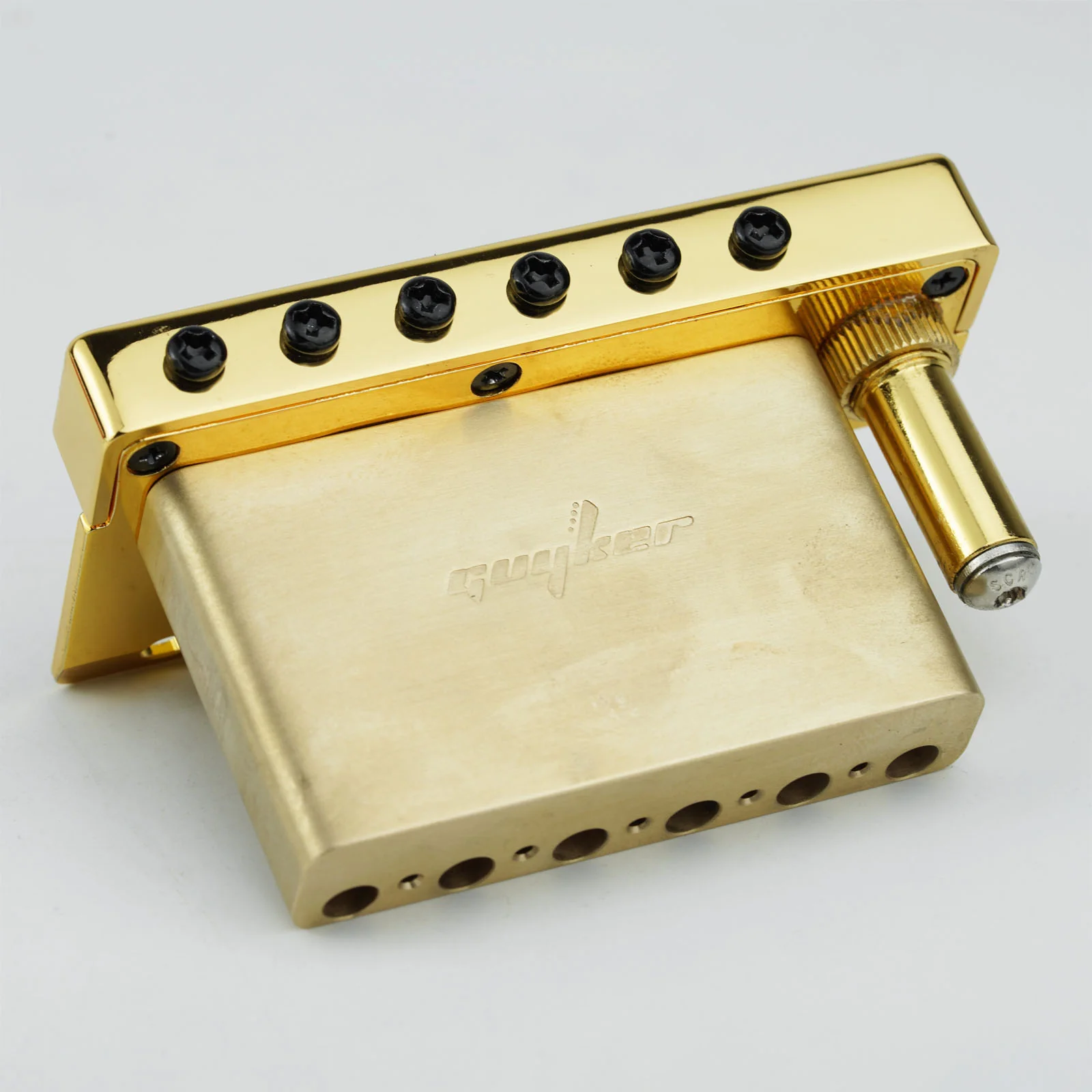 Guyker GG1009A-S Guitar Tremolo Bridge with Locking Saddles and Brass Block 10.8MM String Space - Image 17