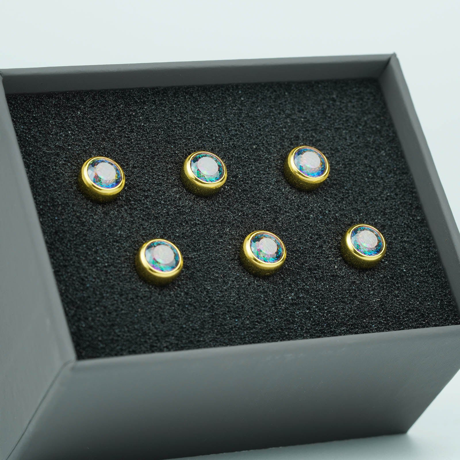 Guyker GX-008 Acoustic Guitar Bridge Pins with Colored Diamond - Image 5