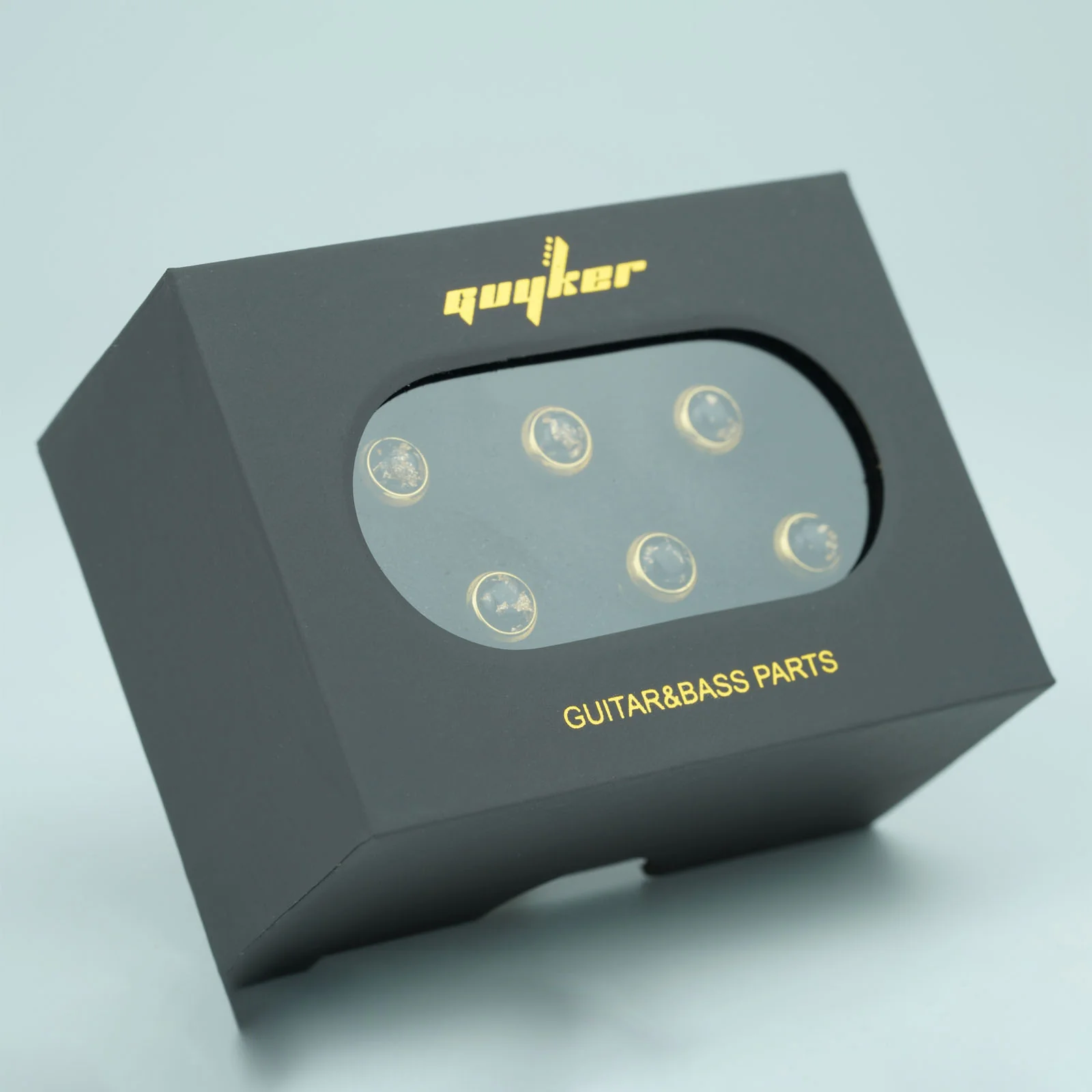 Guyker GX-002 Acoustic Guitar Bridge Pins with Gold Foil Pattern - Image 5