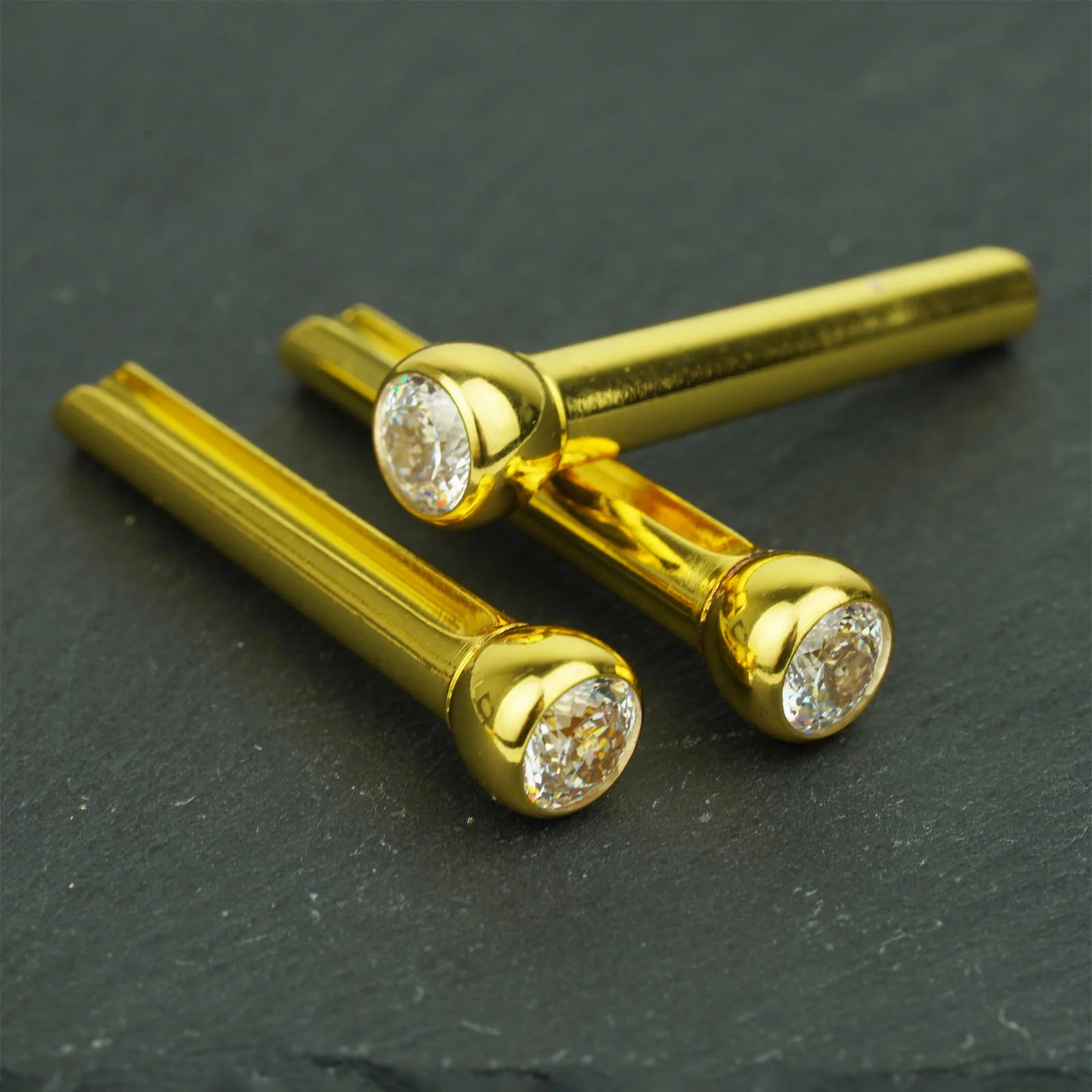Guyker GX-007 Acoustic Guitar Bridge Pins with Diamond Chips - Image 4