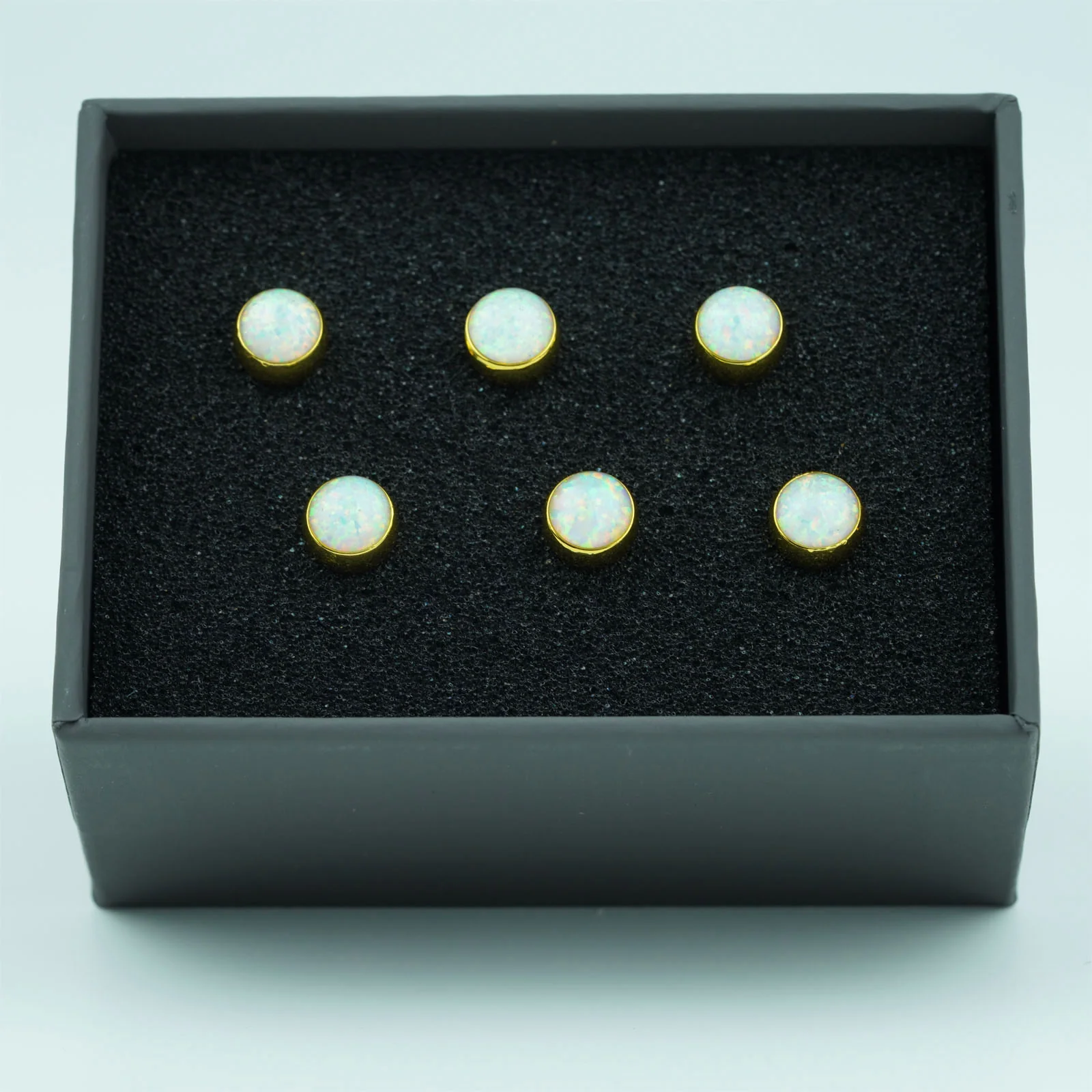 Guyker GX-009 Acoustic Guitar Bridge Pins with Pearl White Chips - Image 3