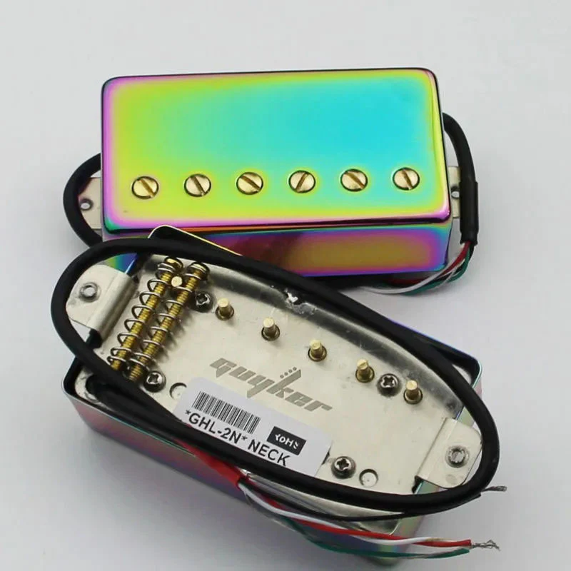 GUYKER Humbucker LP RB Guitar Alnico Chameleon Pickup Rainbow color - Image 4