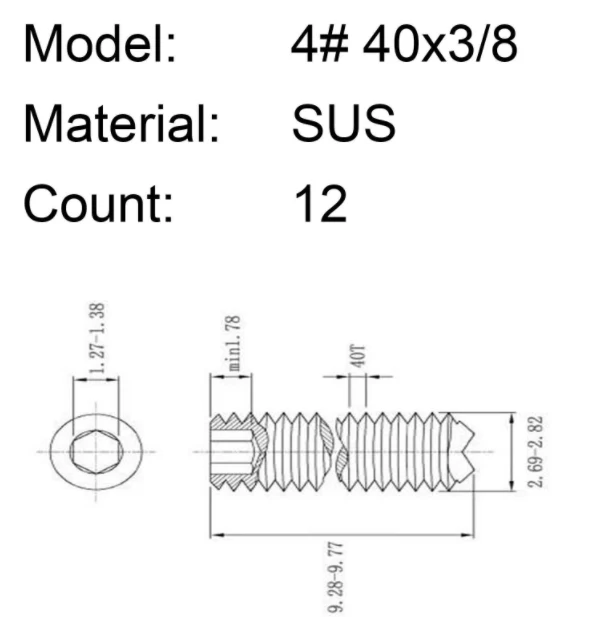 Guyker Imperial Saddle Height Adjustment Screws 12PCS for FD ST Guitar Bridge Saddles - Image 4