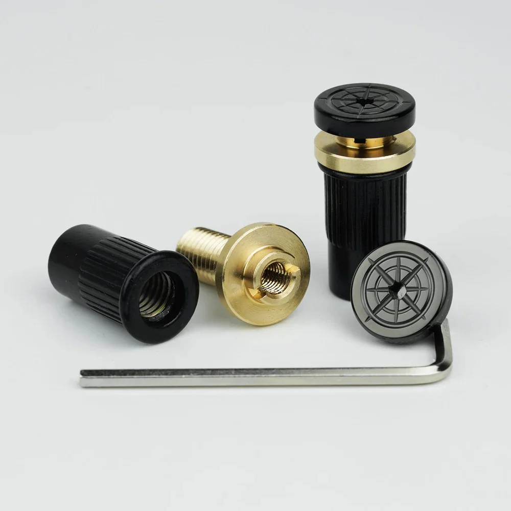Guyker LZ003 Adjustable Stop Tailpiece Studs & Bushings Set for LP-Style Guitar, M8 - Image 16