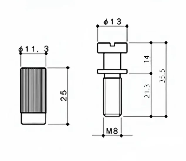 Guyker LZ003 Adjustable Stop Tailpiece Studs & Bushings Set for LP-Style Guitar, M8 - Image 19