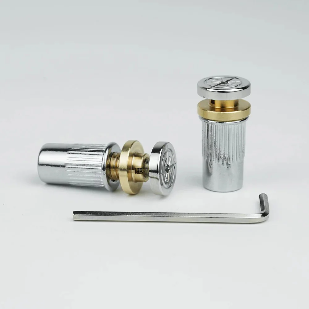 Guyker LZ003 Adjustable Stop Tailpiece Studs & Bushings Set for LP-Style Guitar, M8 - Image 4