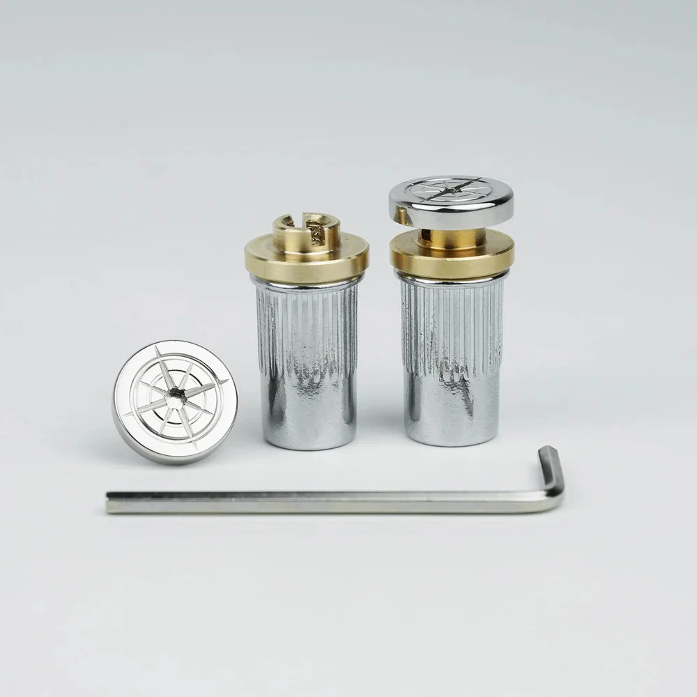 Guyker LZ003 Adjustable Stop Tailpiece Studs & Bushings Set for LP-Style Guitar, M8 - Image 5