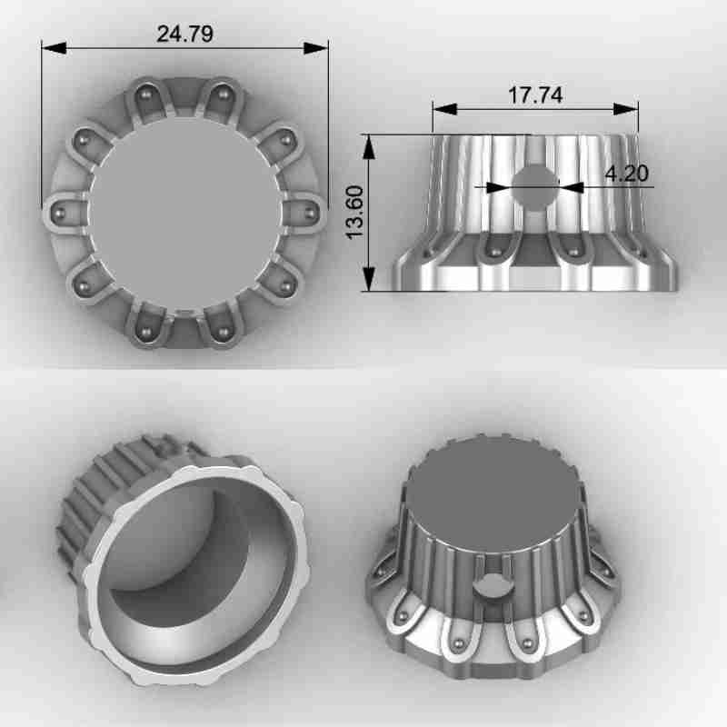 Guyker NKB-002 Potentiometer Knob Set Gold Bronze Black Diameter 6MM - Image 14