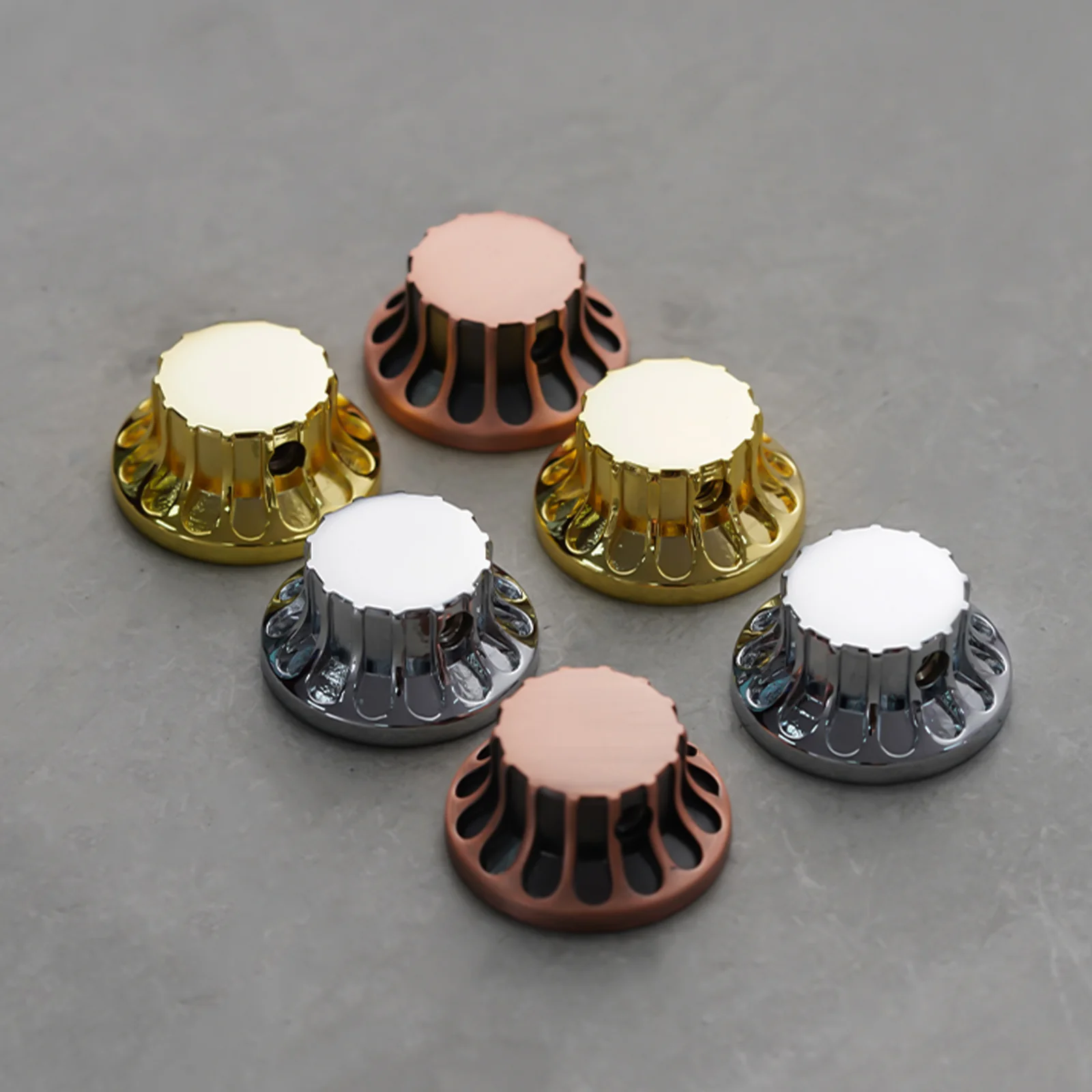 Guyker NKB-005 Potentiometer Knob Set Gold Bronze Chrome Diameter 6MM - Image 3
