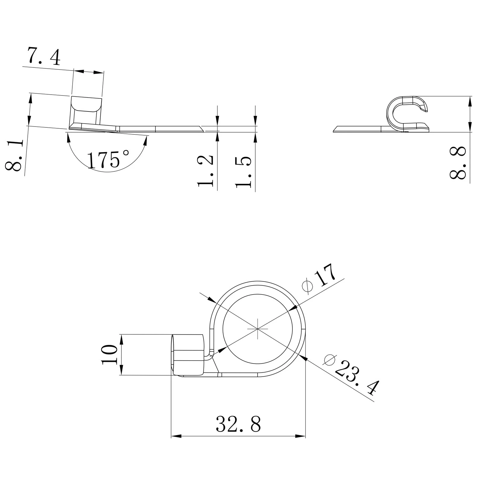 Guyker SR10 Bass String Retainer Machined Bass String Guide 4 Colors Available - Image 13