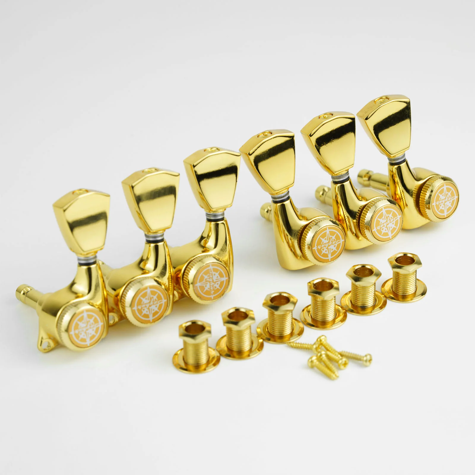 Guyker GK-510D4SP Locking Tuners with 1:21 Gear Ratio for LP and SG Electric Guitars - Image 9