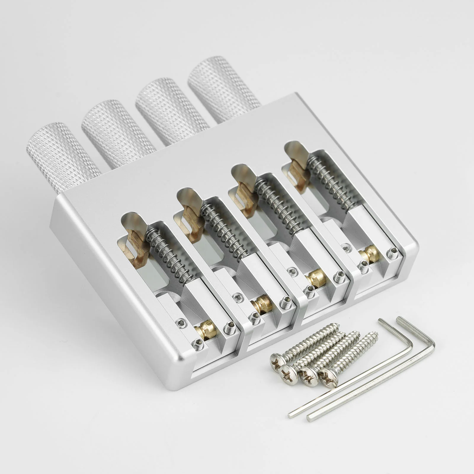 Guyker WBA-004 4-String Headless Bass Bridge with Brass Saddles (CNC machining) - Image 3